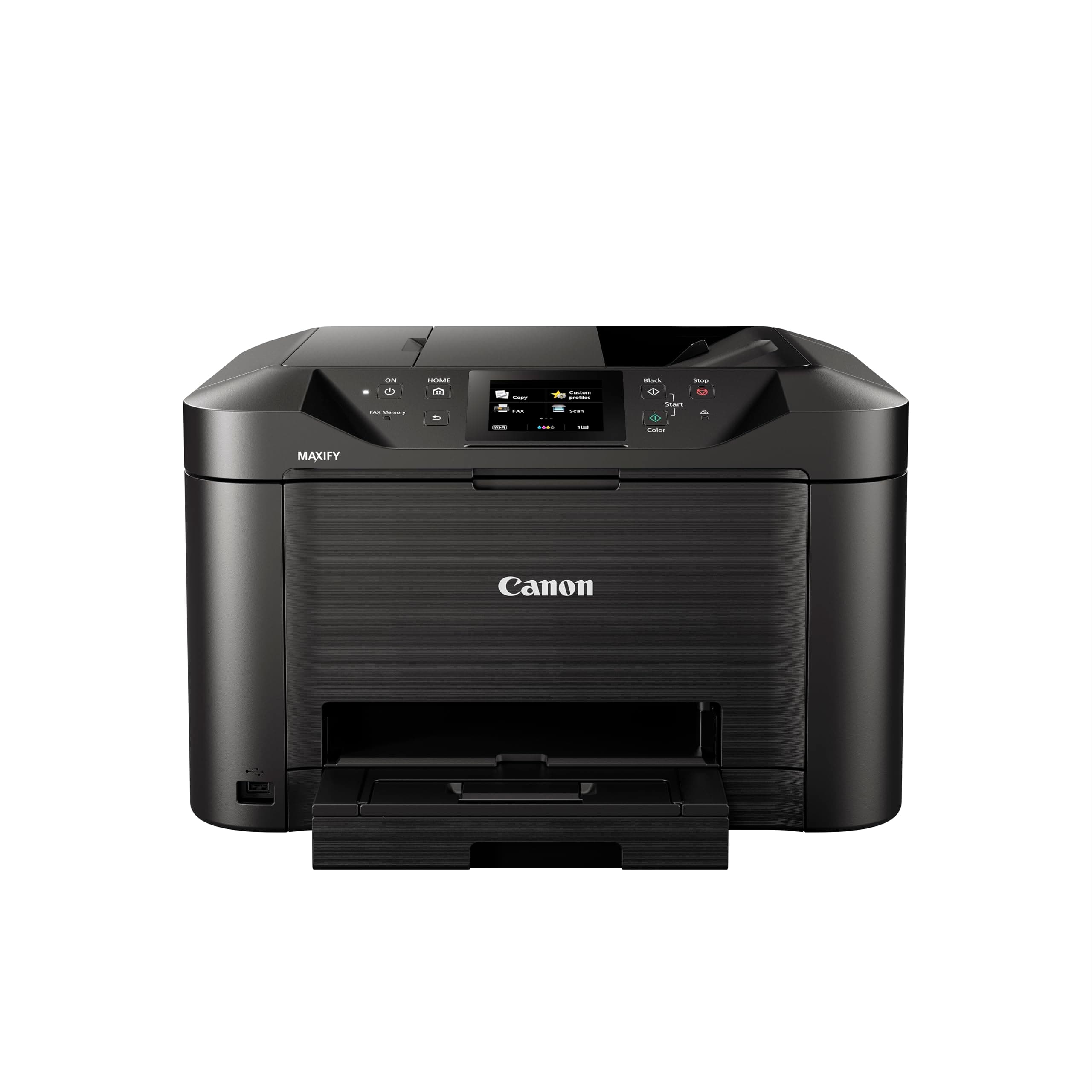Canon MAXIFY MB5150 Multifunction Colour Inkjet Printer - A4 Print, Copy, Scan, Fax - 250 Sheet Capacity, 50-sheet ADF, 2-sided Scan - Wi-Fi, Cloud Link, USB Connectivity - Home Office Printer