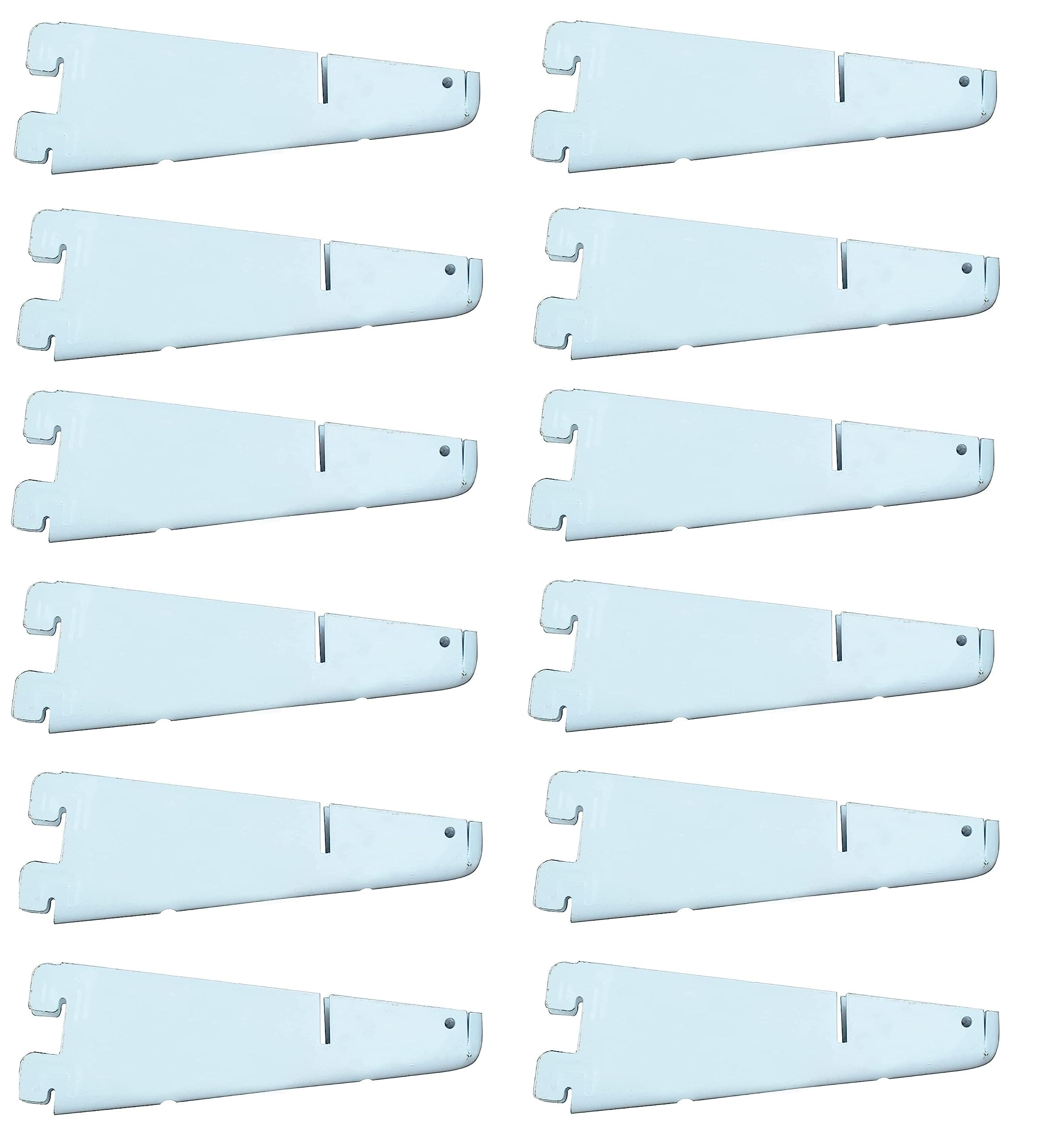 Shelf Brackets MS (Iron) Fix Plate (Code:- Sky SELF BKT, Size:- 11", Color- Ivory, Pack of 12 PCS)