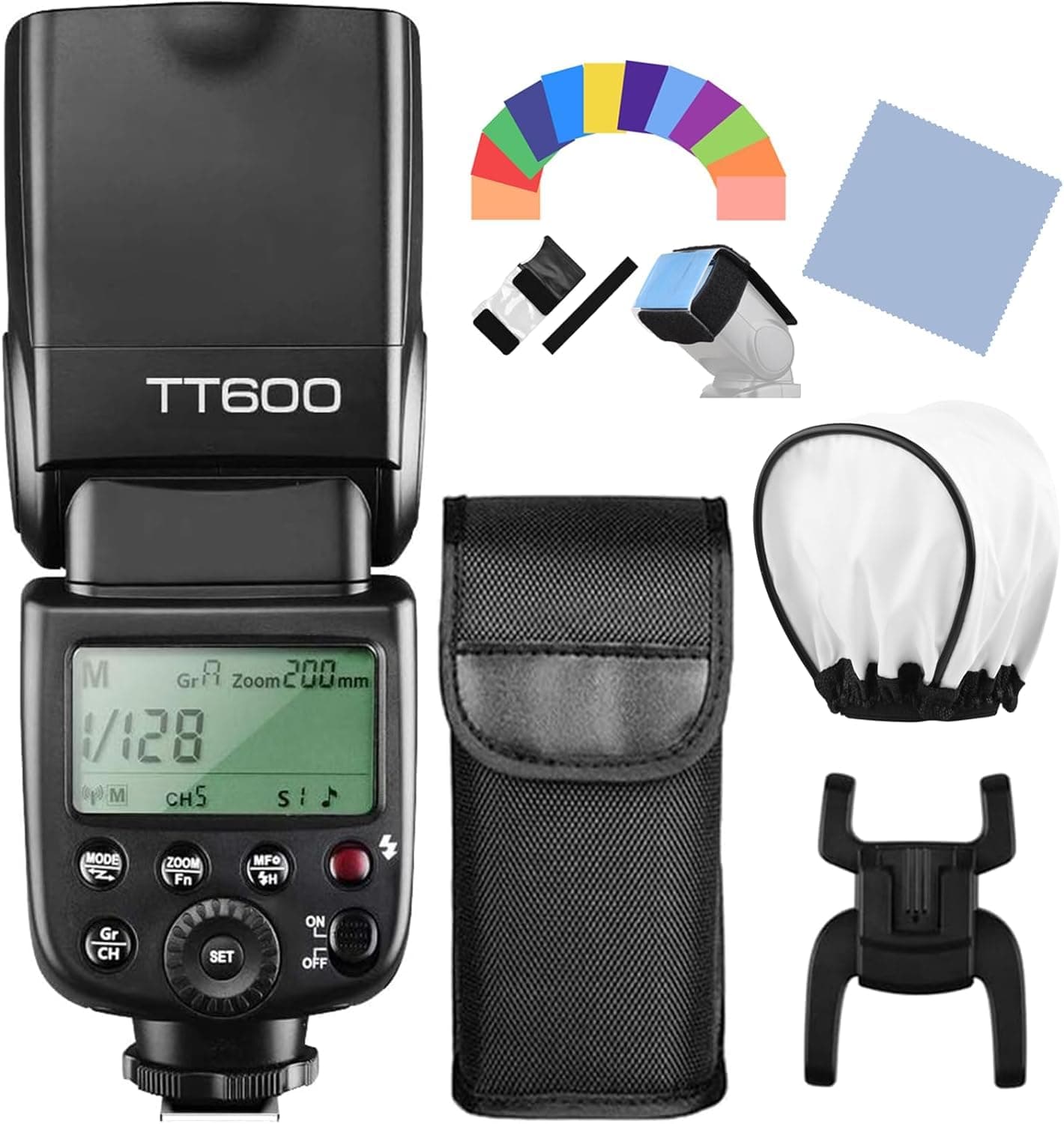 Godox Thinklite TT600 Camera Flash Speedlite Master/Slave with Built-in 2.4G Wireless Trigger System GN60 for Canon Nikon Pentax Olympus Fujifilm Compatible with X1T-C/N Flash Trigger
