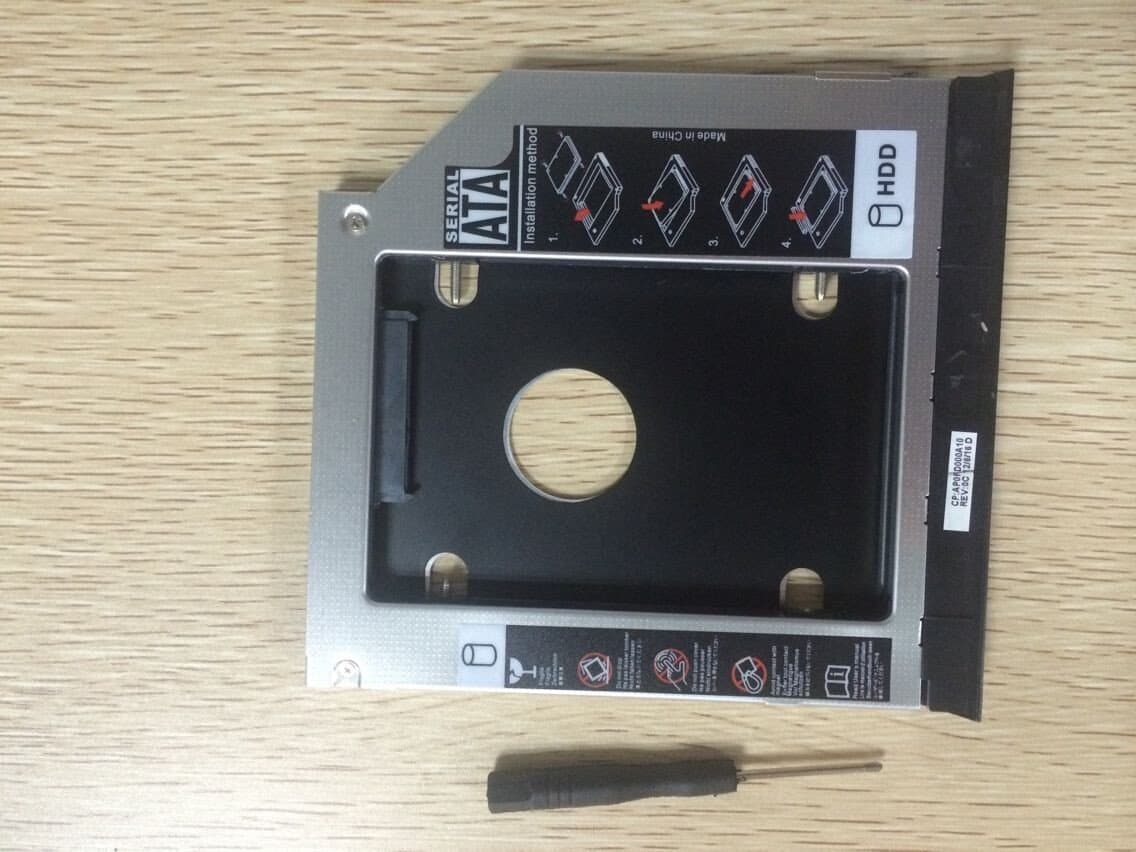 3cleader 2nd HDD SSD Hard Drive Caddy Module Bay For Dell E6420 E6520 E6320 E6430 SATA