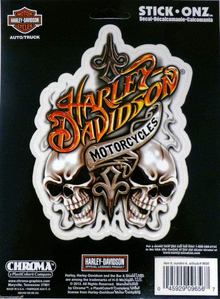 HARLEY-DAVIDSON with Skull Decals