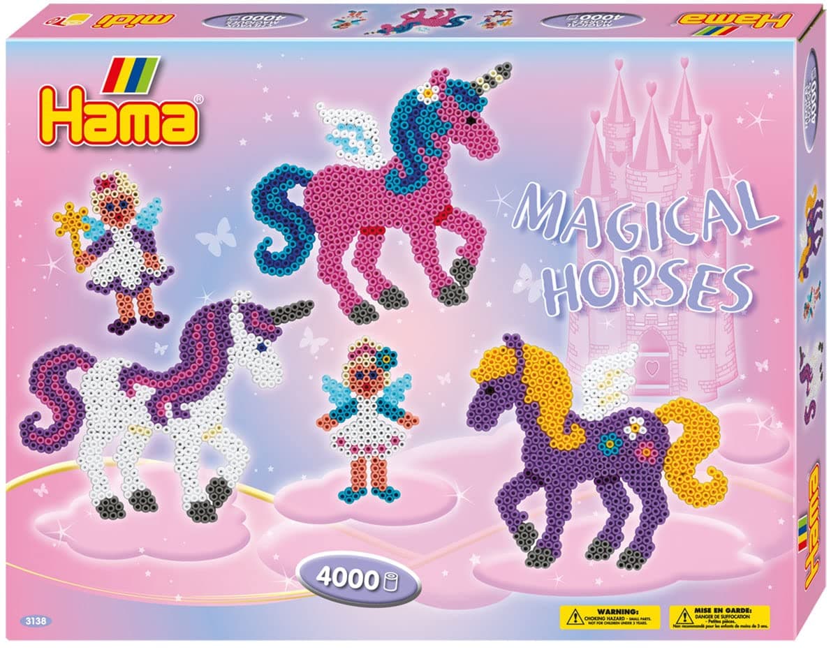 Magical Horses Large Activity Set, for Ages 5 Years+, Official Beads Set