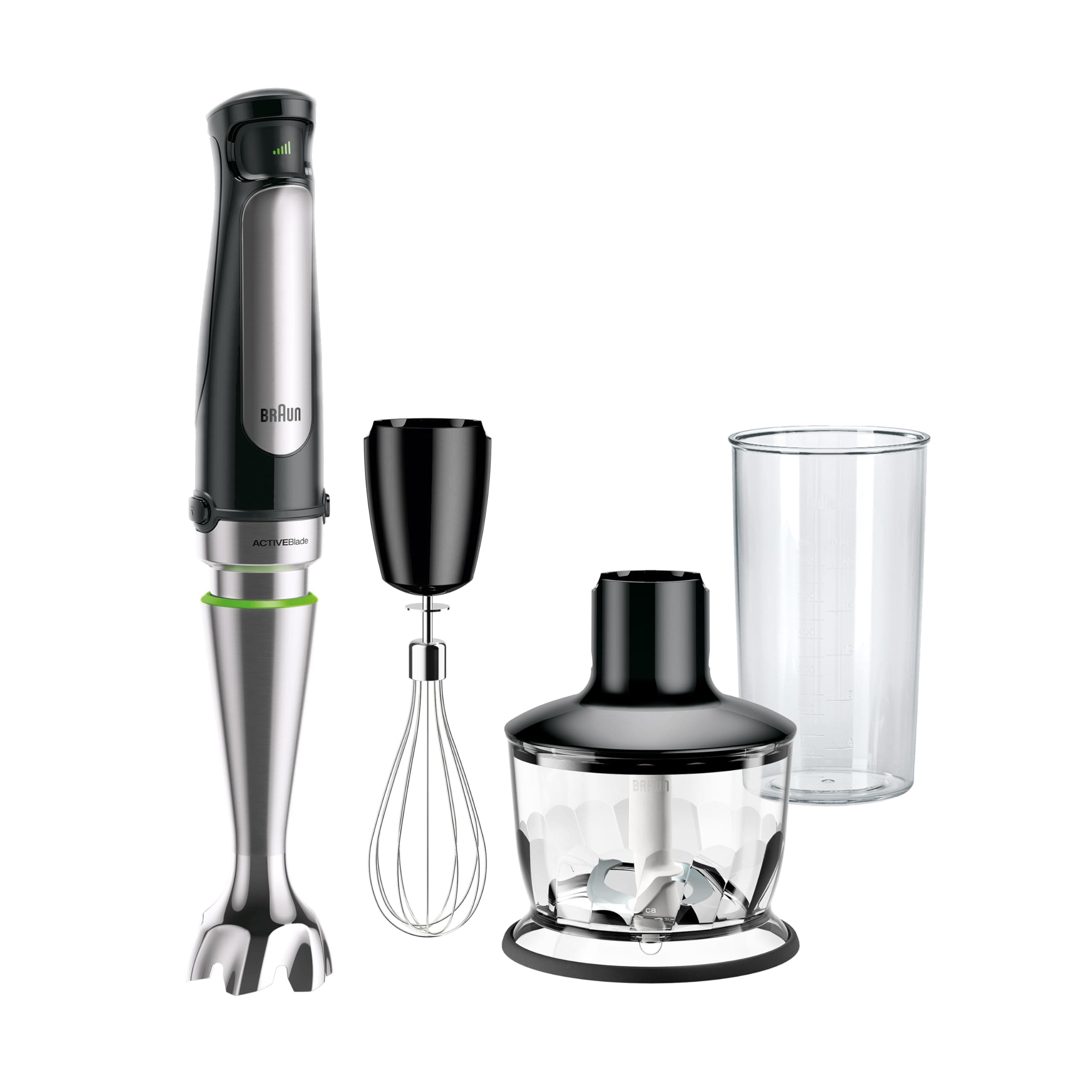 Braun MultiQuick 7 3-in-1 Immersion Blender with Food Processor – Powerful Handheld Electric Stick - Emulsifier for Chopping, Beating & Whisking - Ideal for Soup, Puree, Smoothies & More