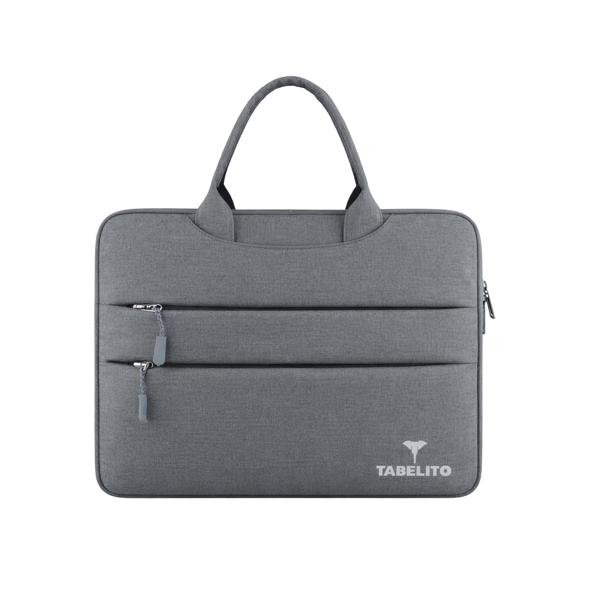Tabelito Basic Laptop Sleeve Bag for Upto 15.6 Inch Laptop, Water Resistant Protective Sleeve Case for Men & Women Compatible with Apple, Dell, Lenovo, Asus, HP, Samsung, Mi, MacBook, Ultrabook (Grey)