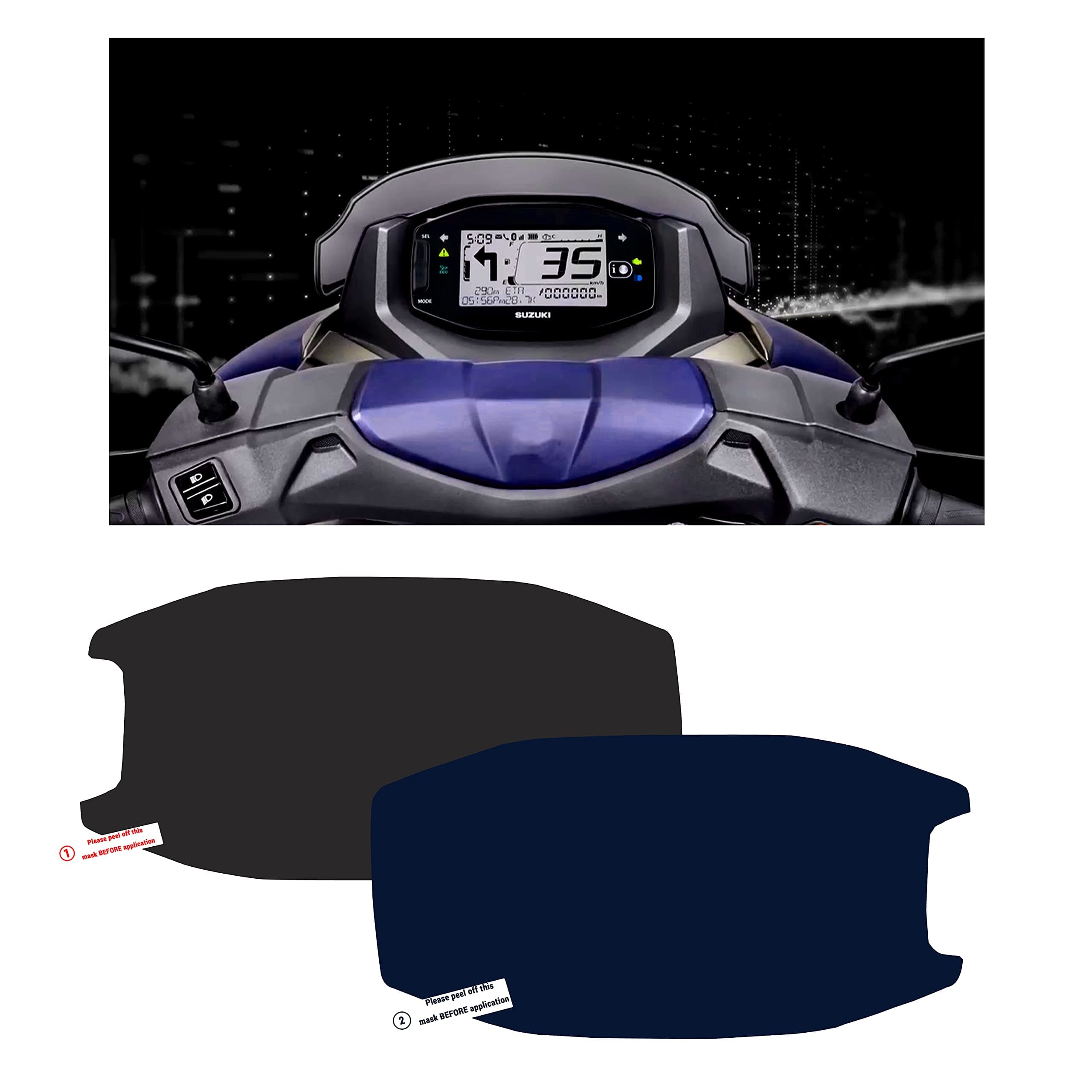 NIKAVI SMSG21 Speedo Meter Screen Protector Scratch Guard Compatible for - BURGMAN Access 125