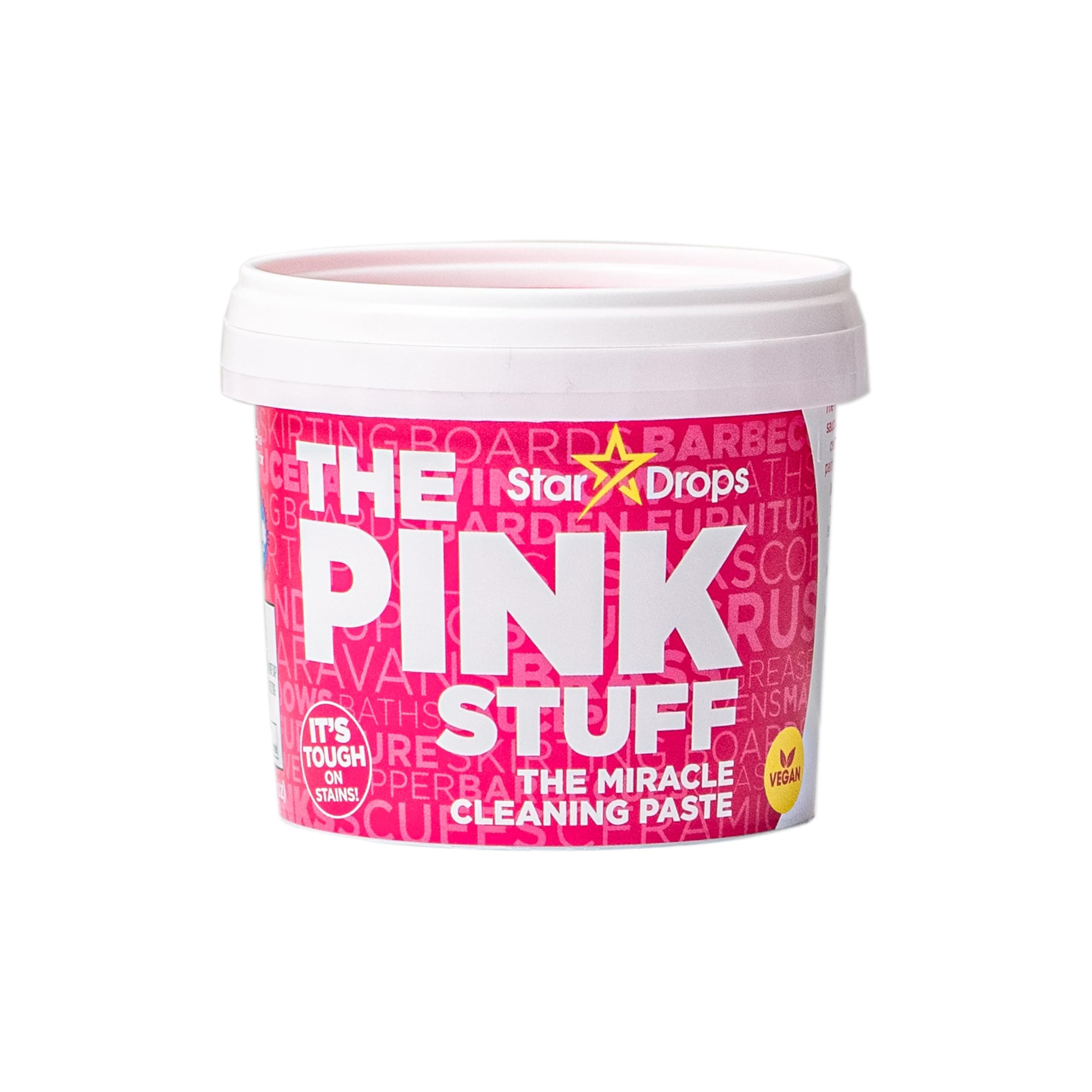 Stardrops The Pink Stuff Cleaning Paste 500g, Multi Purpose Cleaner for Kitchen, Bathroom, Tiles, Glass, Shower, Oven, Sink, Stainless Steel, Removes Grease, Grime & Stains