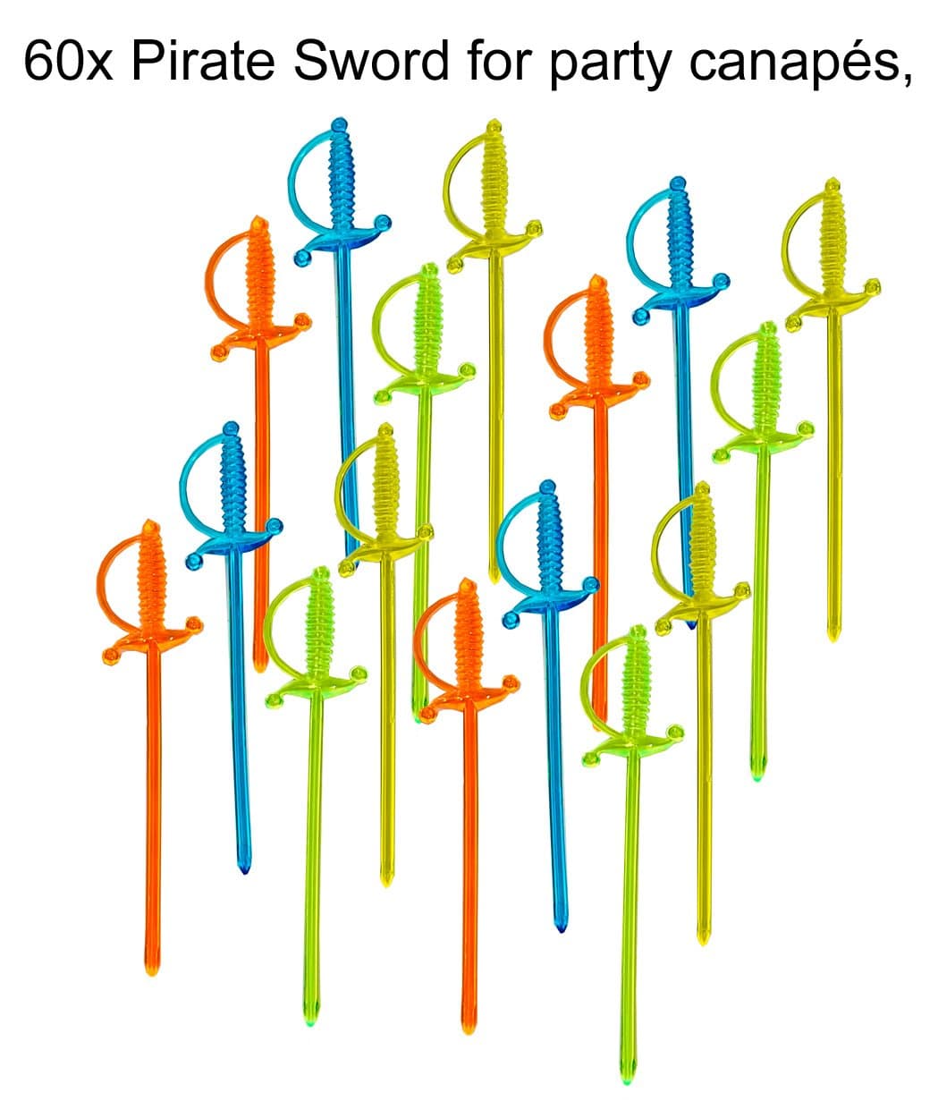 60X APPETIZER PARTY, PIRATE SWORD PICKS