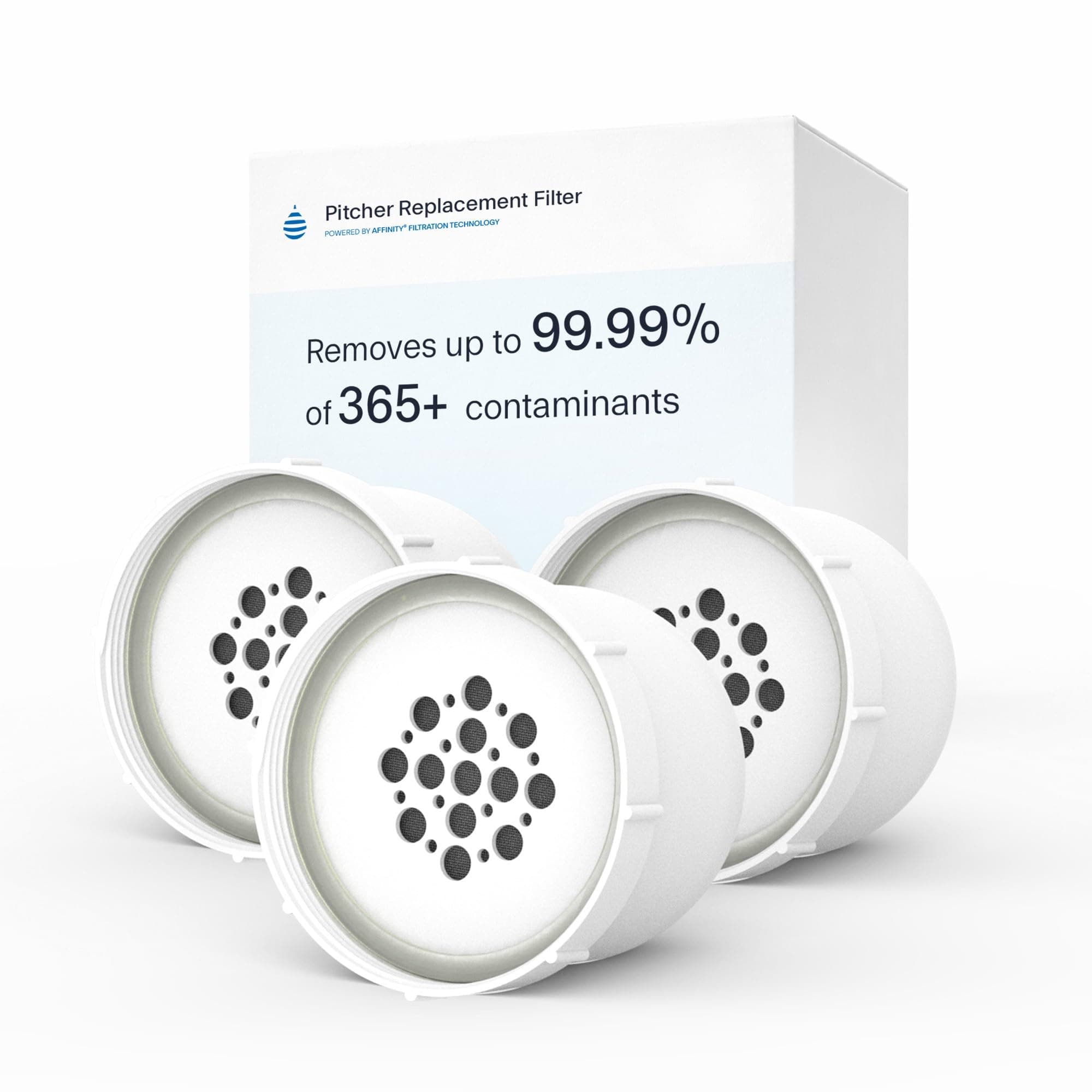 Clearly Filtered 3 Pack Water Pitcher Replacement Filters (3 Pack)