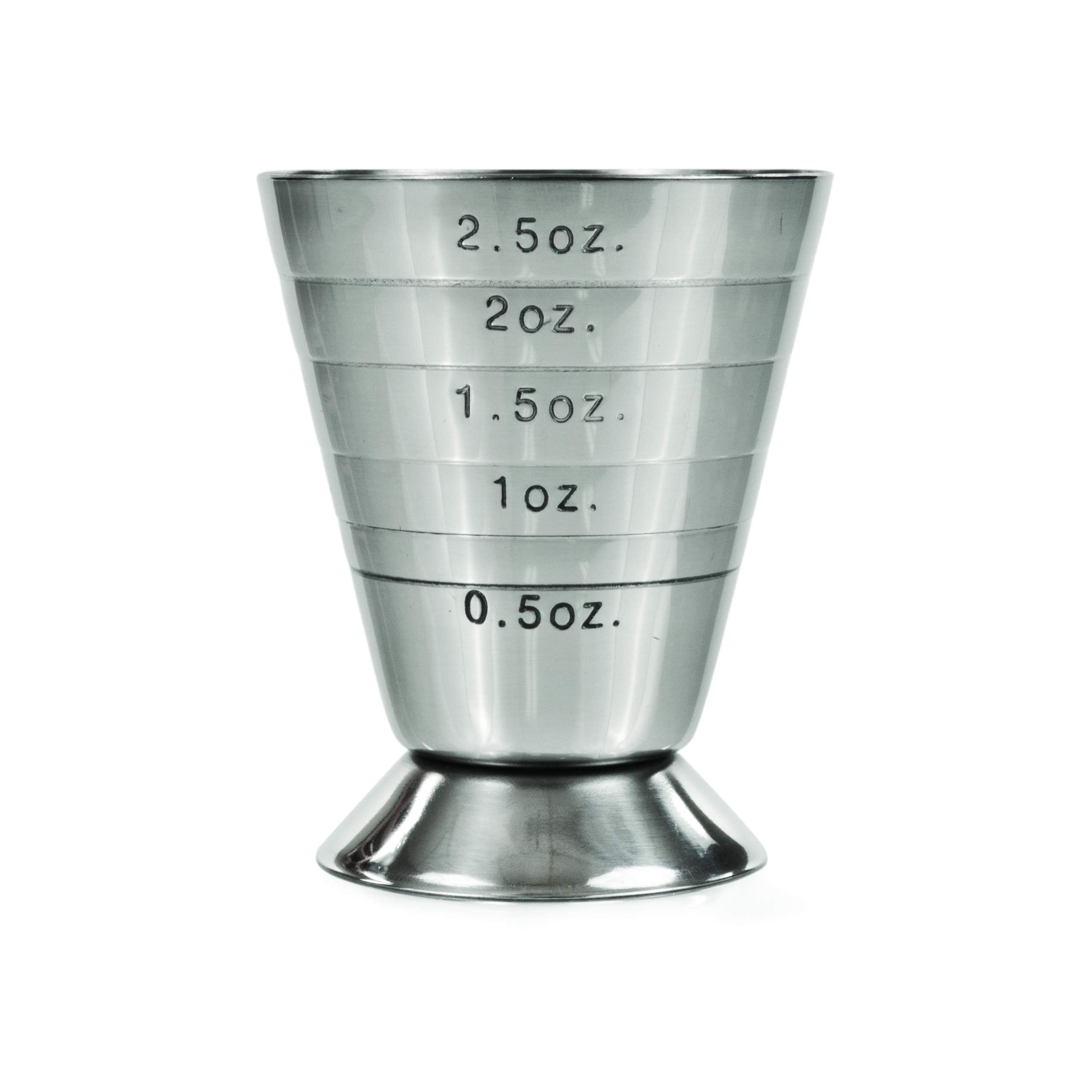 True Trio Multi Unit Measured Jigger, Metallic, 2.75", Multicolor