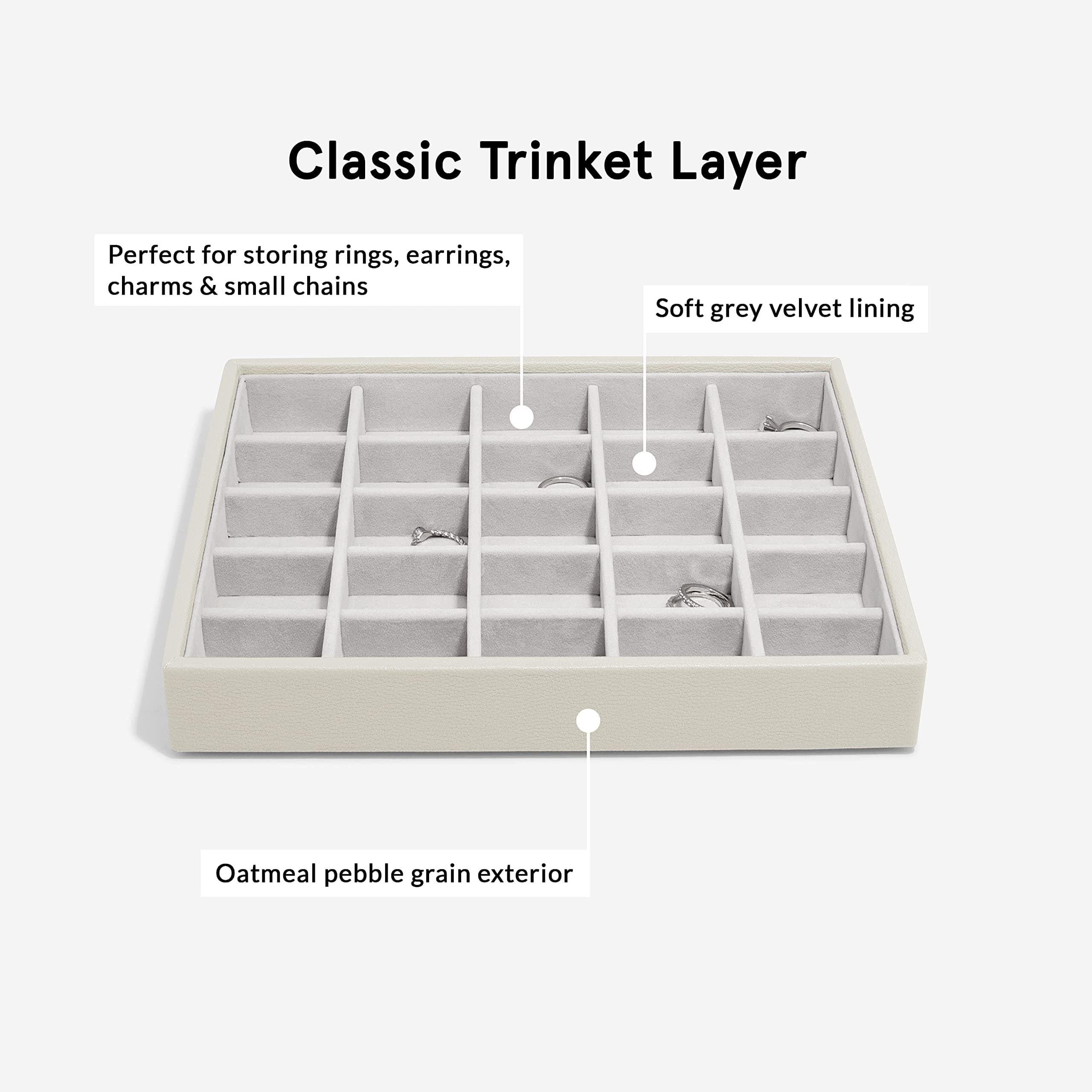 Stackers Classic Trinket Layer Oatmeal