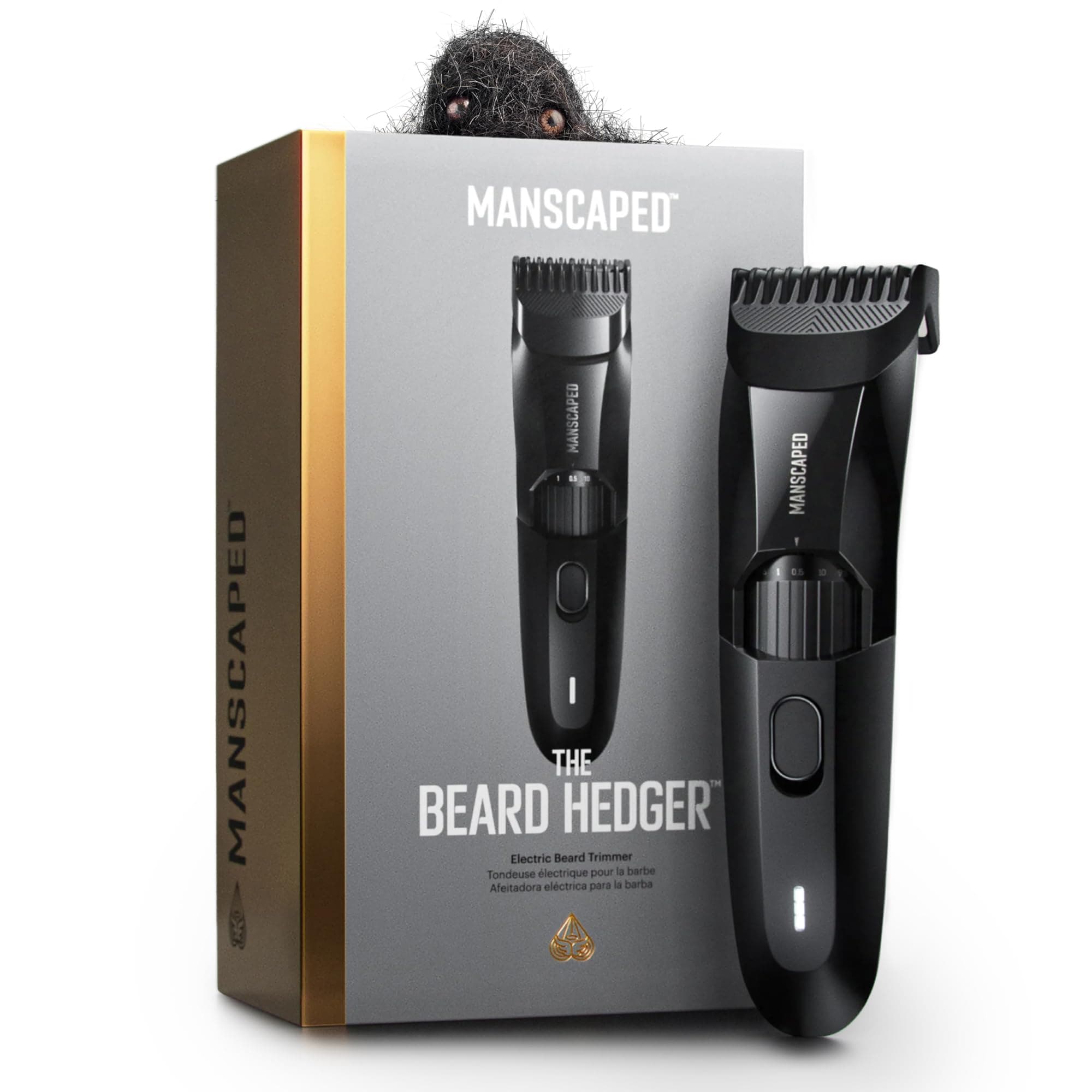 Beard Hedger™ Premium Precision Beard Trimmer, 20 Length Adjustable Blade Wheel, Stainless Steel T-Blade for Precision Facial Hair Trimmer, Trimmer