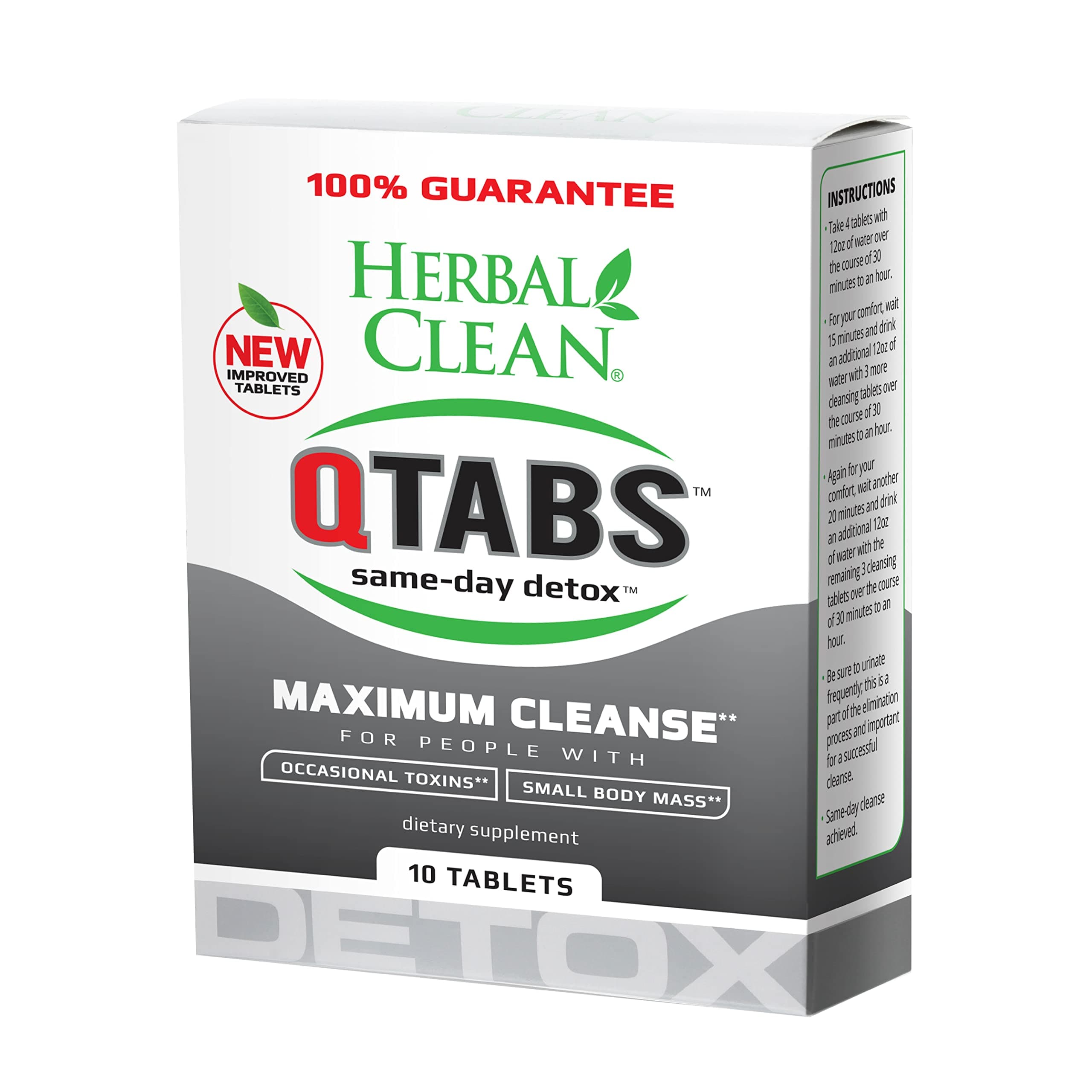 QTabs Same-Day Detox Maximum Cleanse Tablets (10 count)