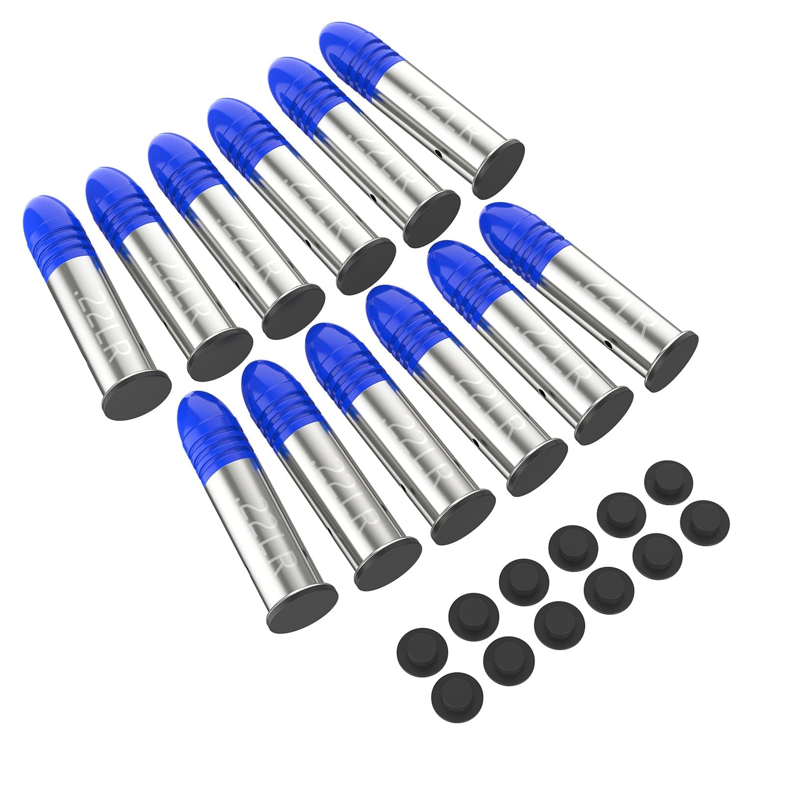 Tipfun 22LR Snap Caps Round Action Training Training Dummy Rounds Practice Safe Loading Firing(22LR-12pcs)