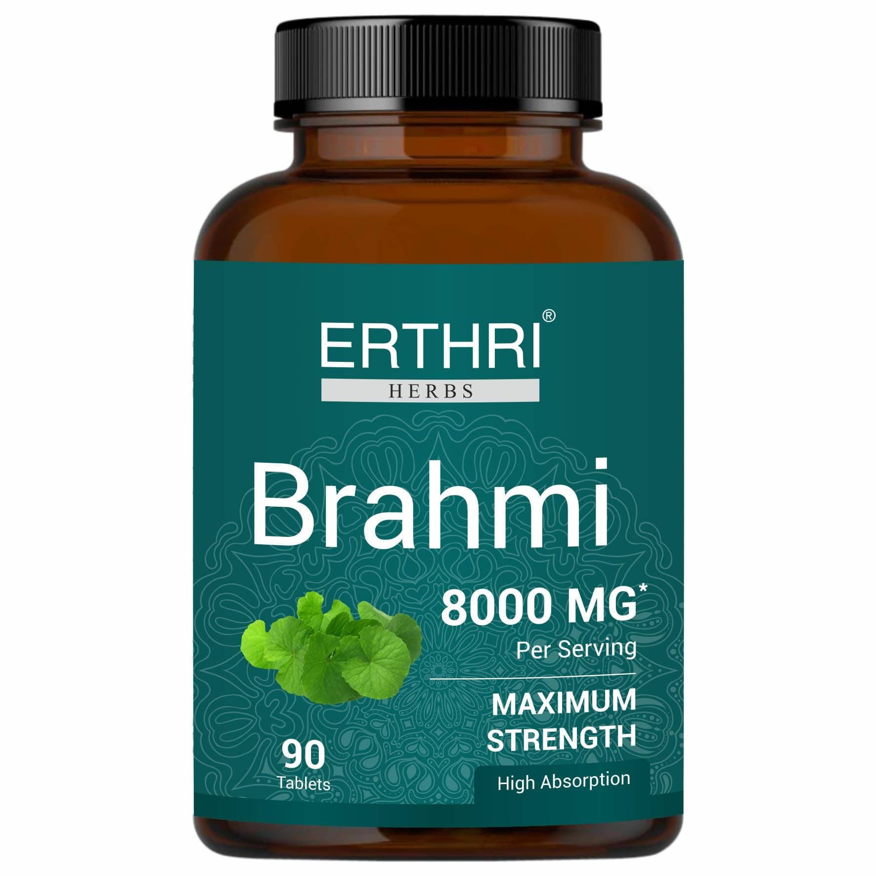 Bacopa Monnieri/Brahmi Tablet - 8000mg, 90 tablets
