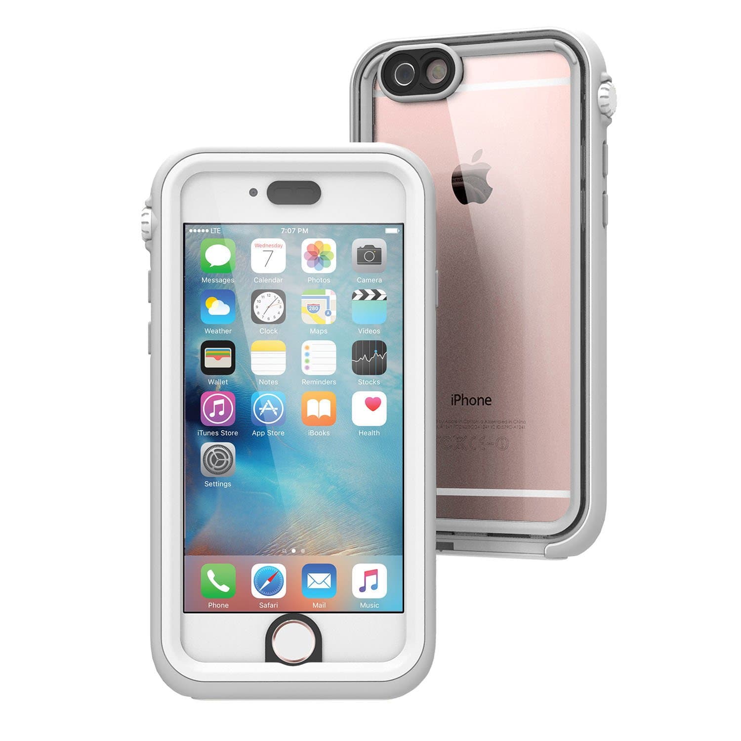 Catalyst iPhone 6s Case, Waterproof, Shock Proof, Drop Proof for Apple iPhone 6s with High Touch Sensitivity ID (White & Mist Gray)