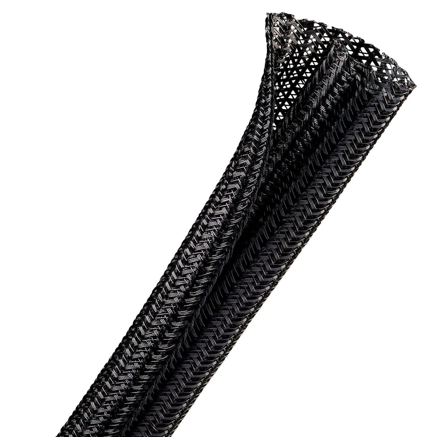 Techflex 1/2" Split F6 Braided Cable Sleeving Wrap, Split Loom, (25FT)