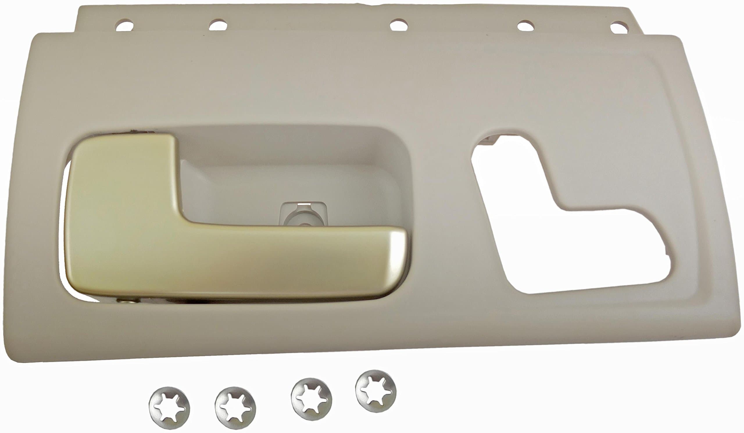 Dorman 80470 front driver side interior door handle compatible with select lincoln models, beige; chrome