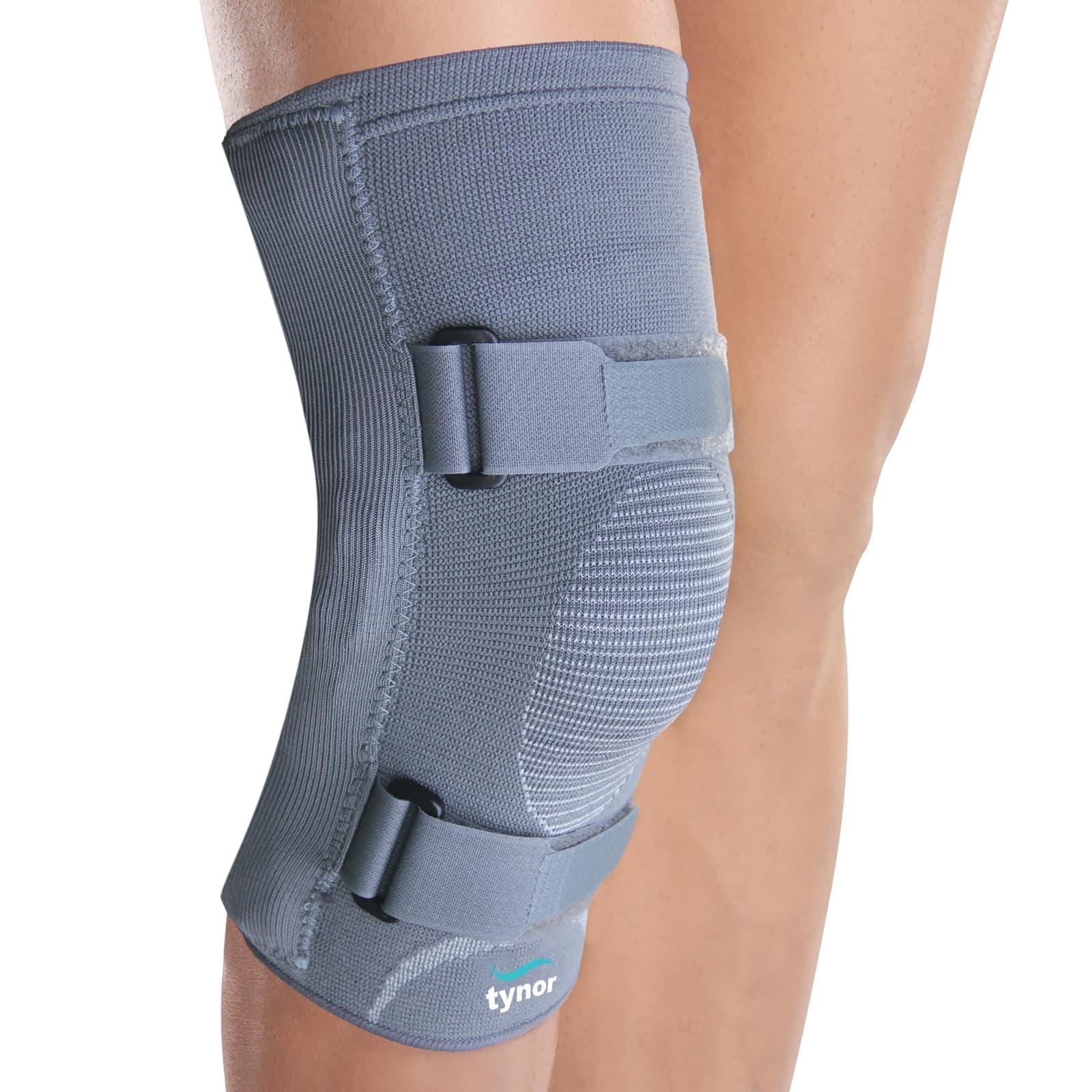 Knee Cap With Rigid Hinge, Grey, XL, 1 Unit