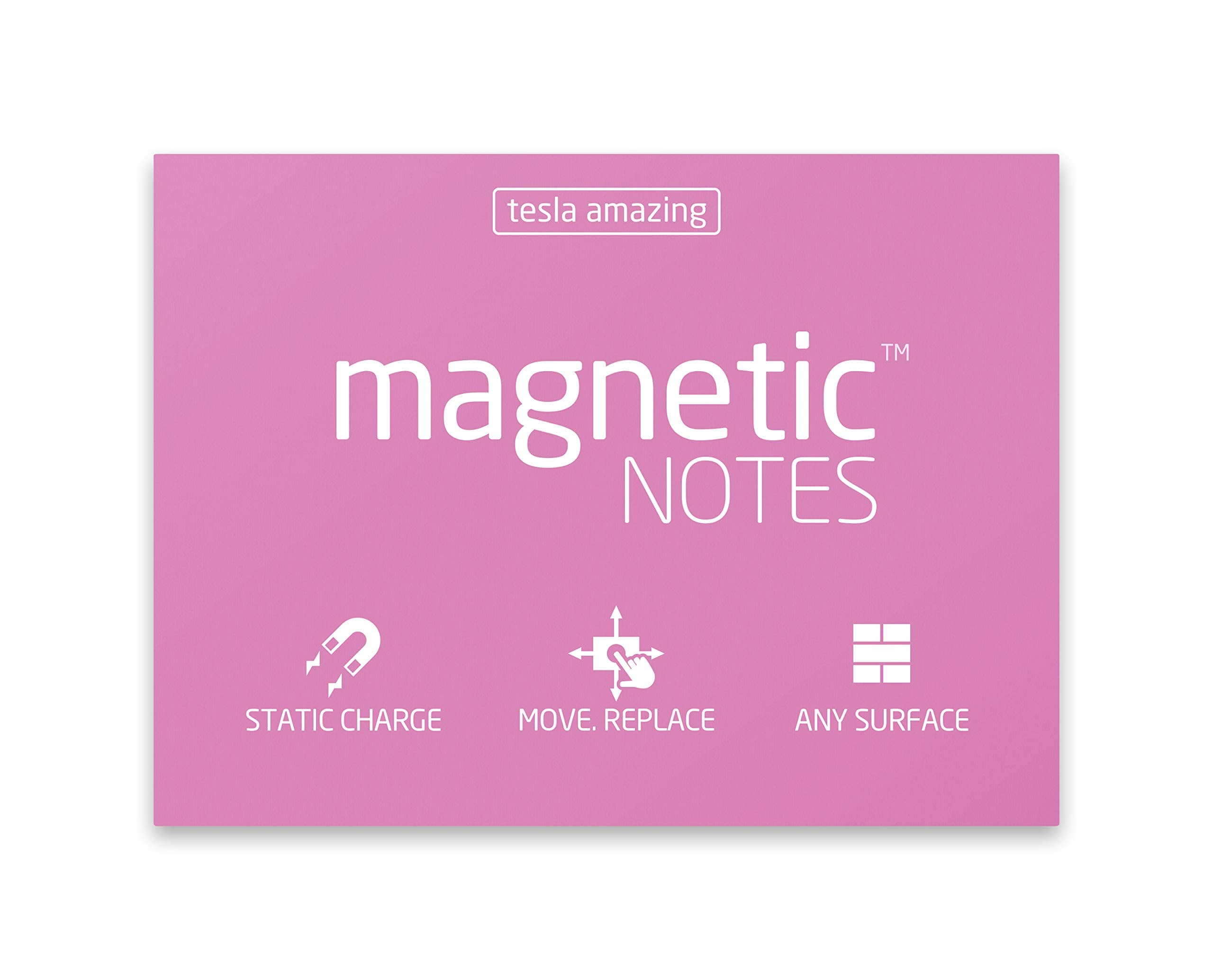 Tesla Amazing M Size Magnetic Notes - Pink