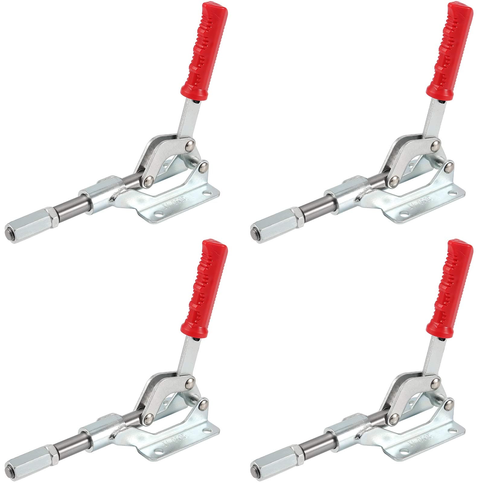 KEILEOHO 4 Pieces Push Pull Quick Release Toggle Clamp 20314, 1000 lbs Capacity, Heavy Duty Push Pull Toggle Clamp Hand Tool, Push Pull Clamp for Machine Operation, Woodworking, Welding, Mould, 303 Em