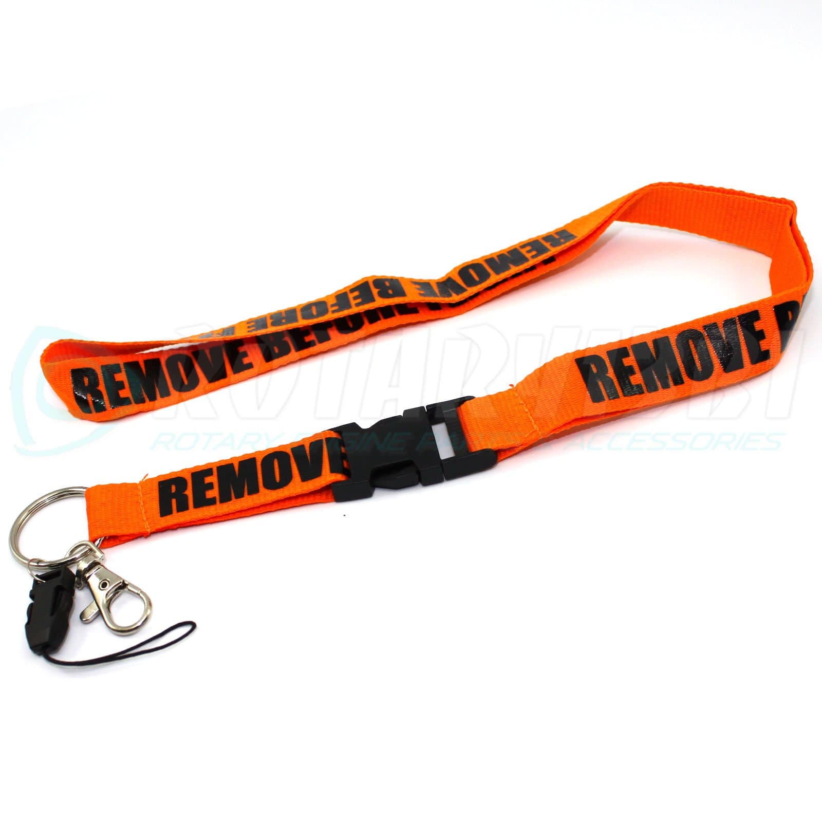 Rotary13B1 Remove Before Flight Lanyard - Orange/Black