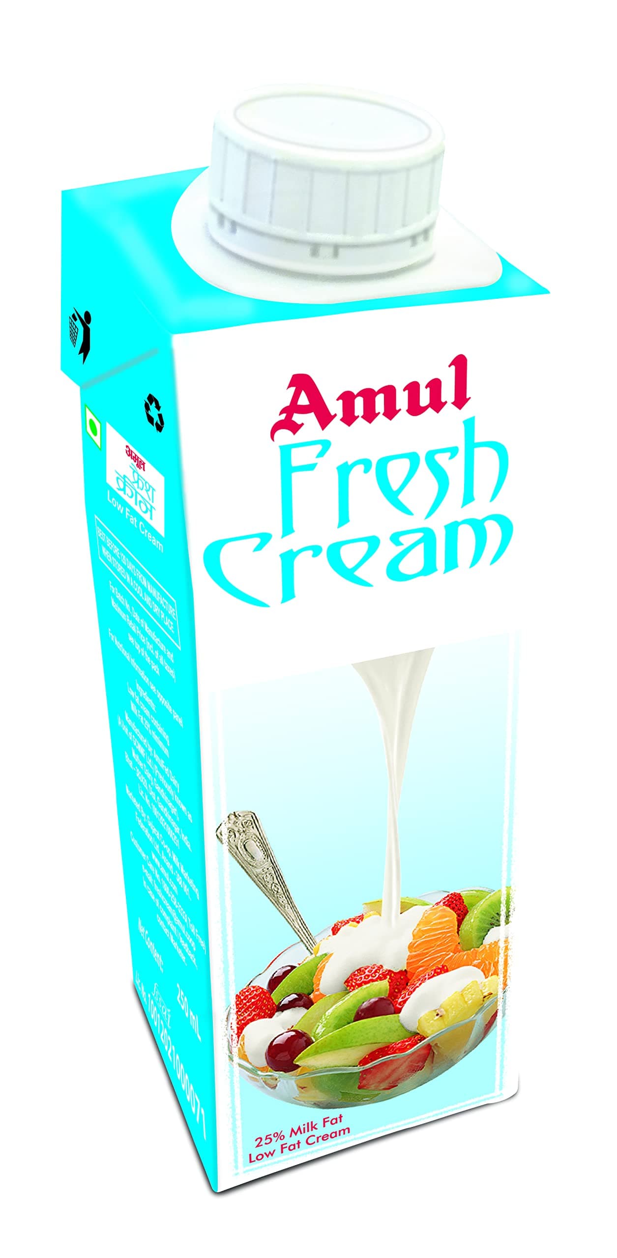 Amul Fresh Cream, 250ml Tetra Pack