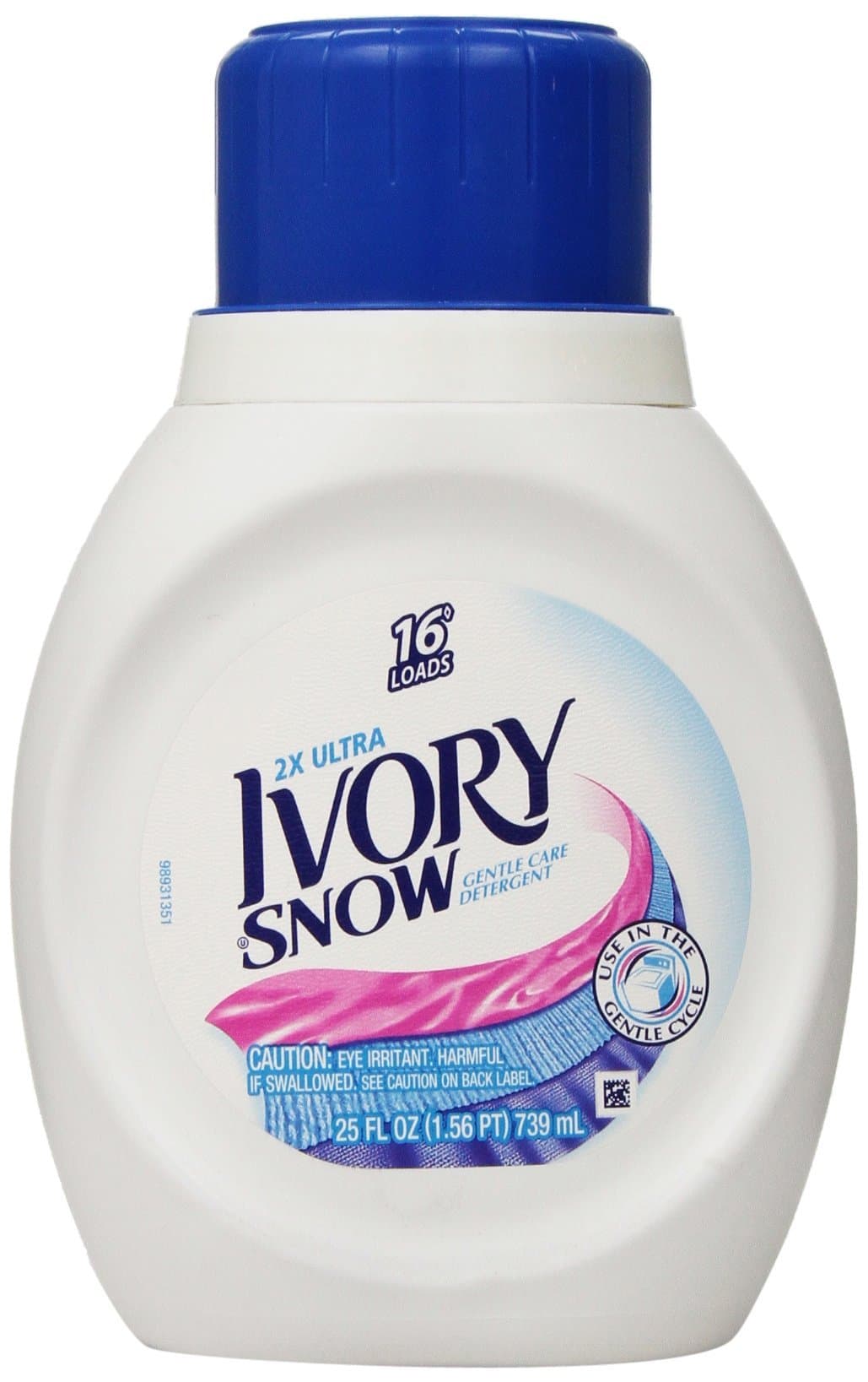 Snow Liquid Laundry Detergent, 25 Ounces, 16 Loads