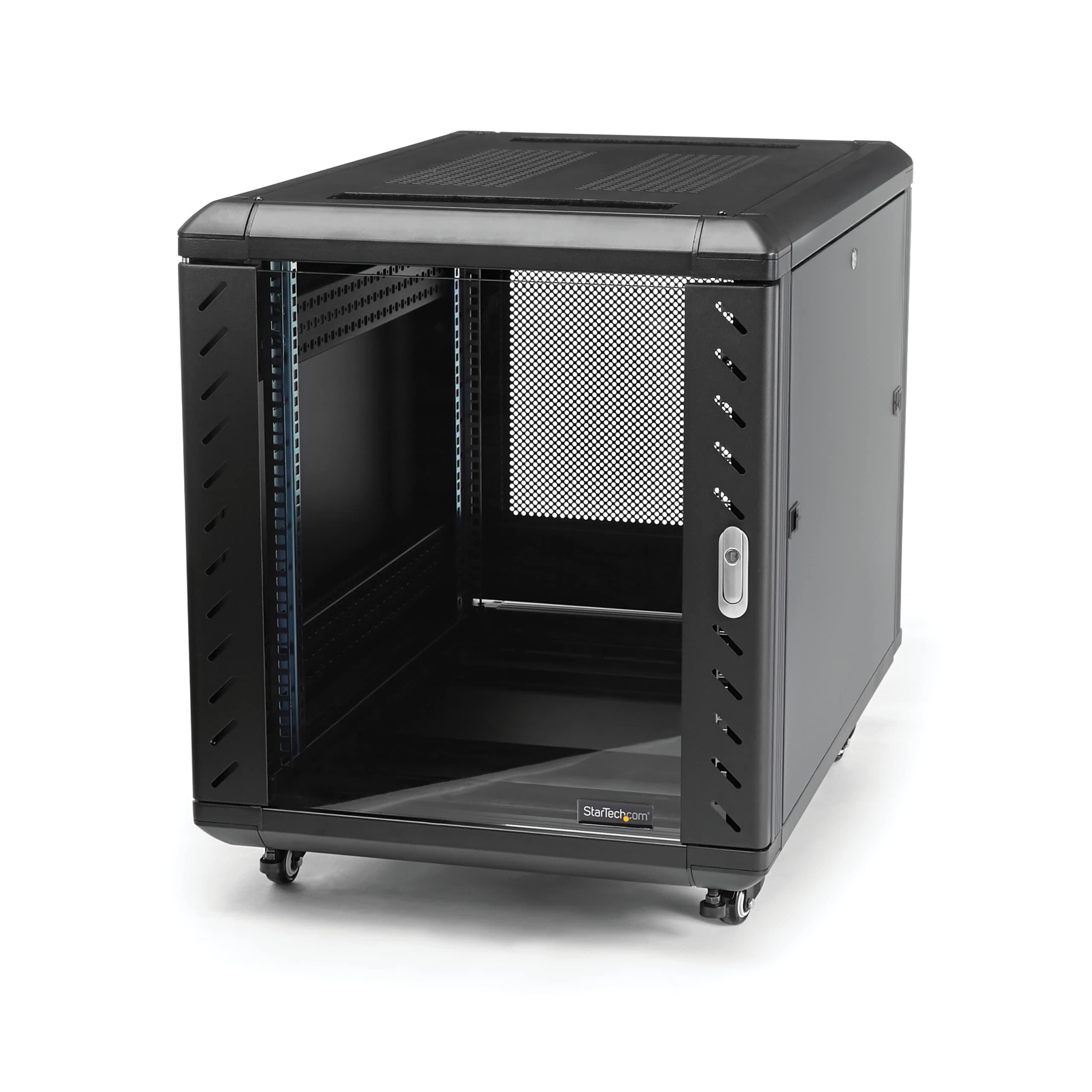 12U Knock-Down Server Rack Cabinet with Casters