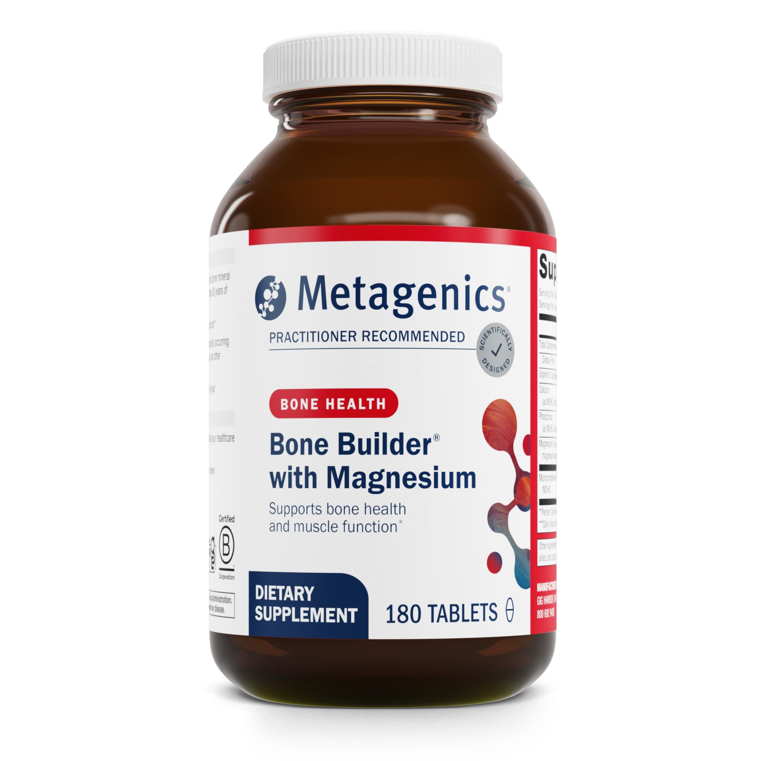 Metagenics Bone Builder® with Magnesium – Enhanced Bone Support* | 60 Servings