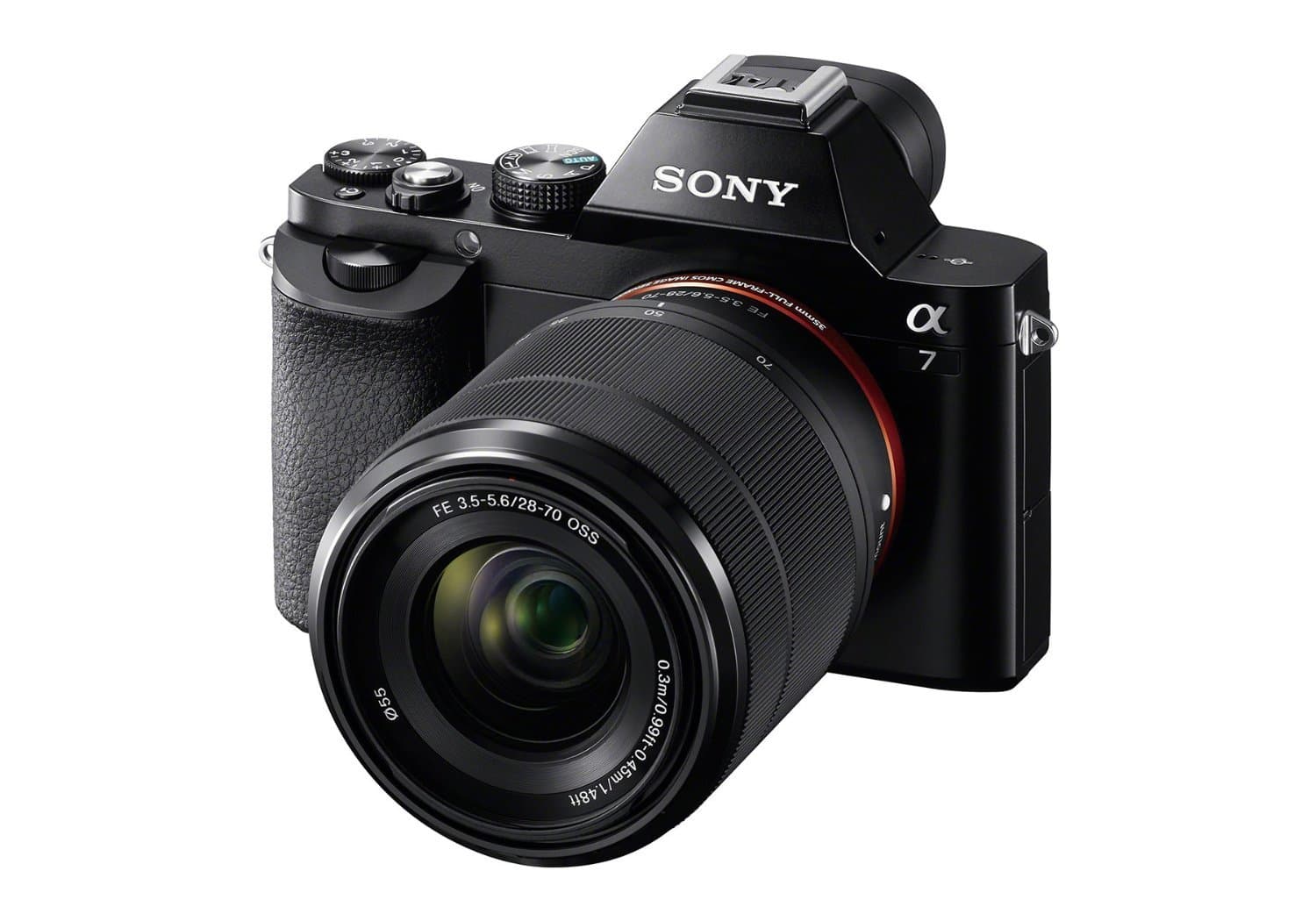 Sony a7 Full-Frame Interchangeable Digital Lens Camera with 28-70mm Lens, Black