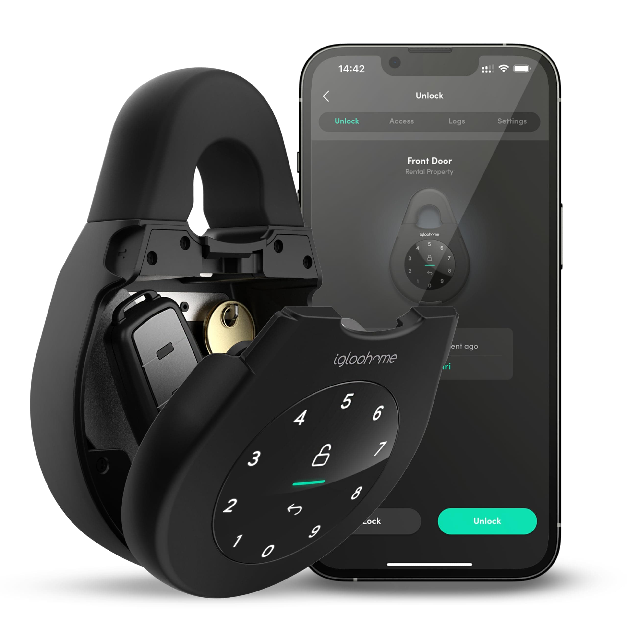 Igloohome Smart Lock Box 3 - Electronic Key Box for Secure Storage - Remote Access Control