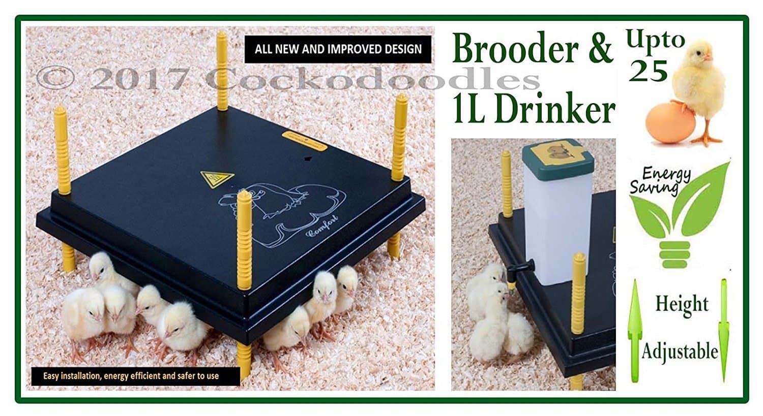 WP30 Chick Brooder with 1 litre drinker