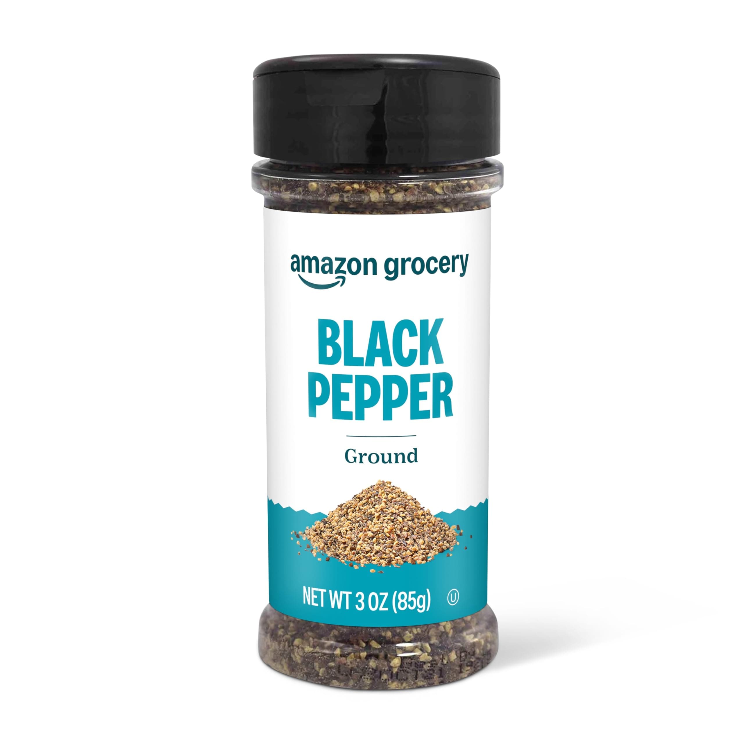 Amazon Grocery, Ground Black Pepper, 3 Oz