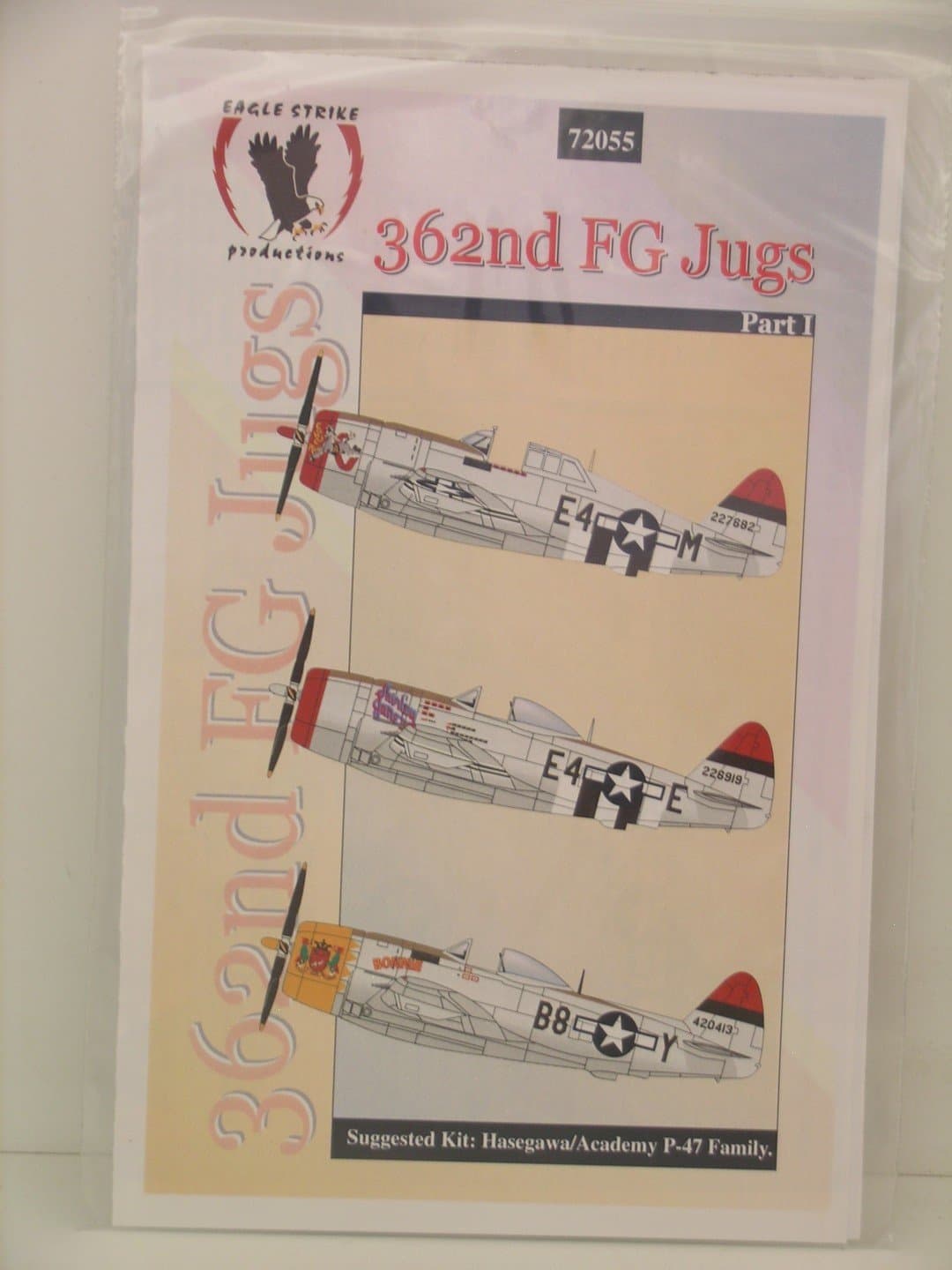 Eagle Strike Decals-1/72 Scale P-47 Thunderbolt 362nd Fighter Group Part 1