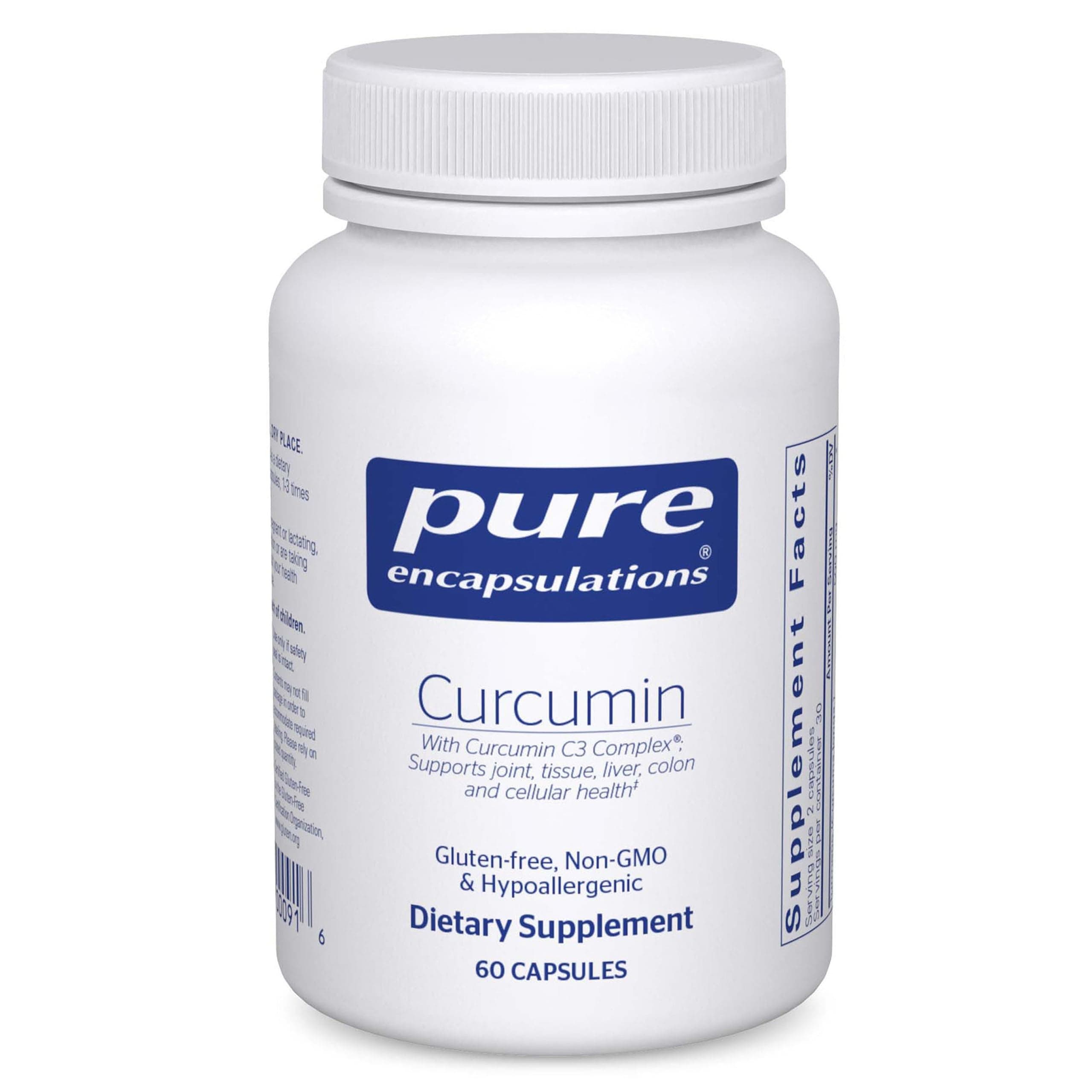 Pure Encapsulations Curcumin | Curcumin C3 Complex to Support Joints, Tissue, Liver, Colon, Brain, and Cellular Health* | 60 Capsules