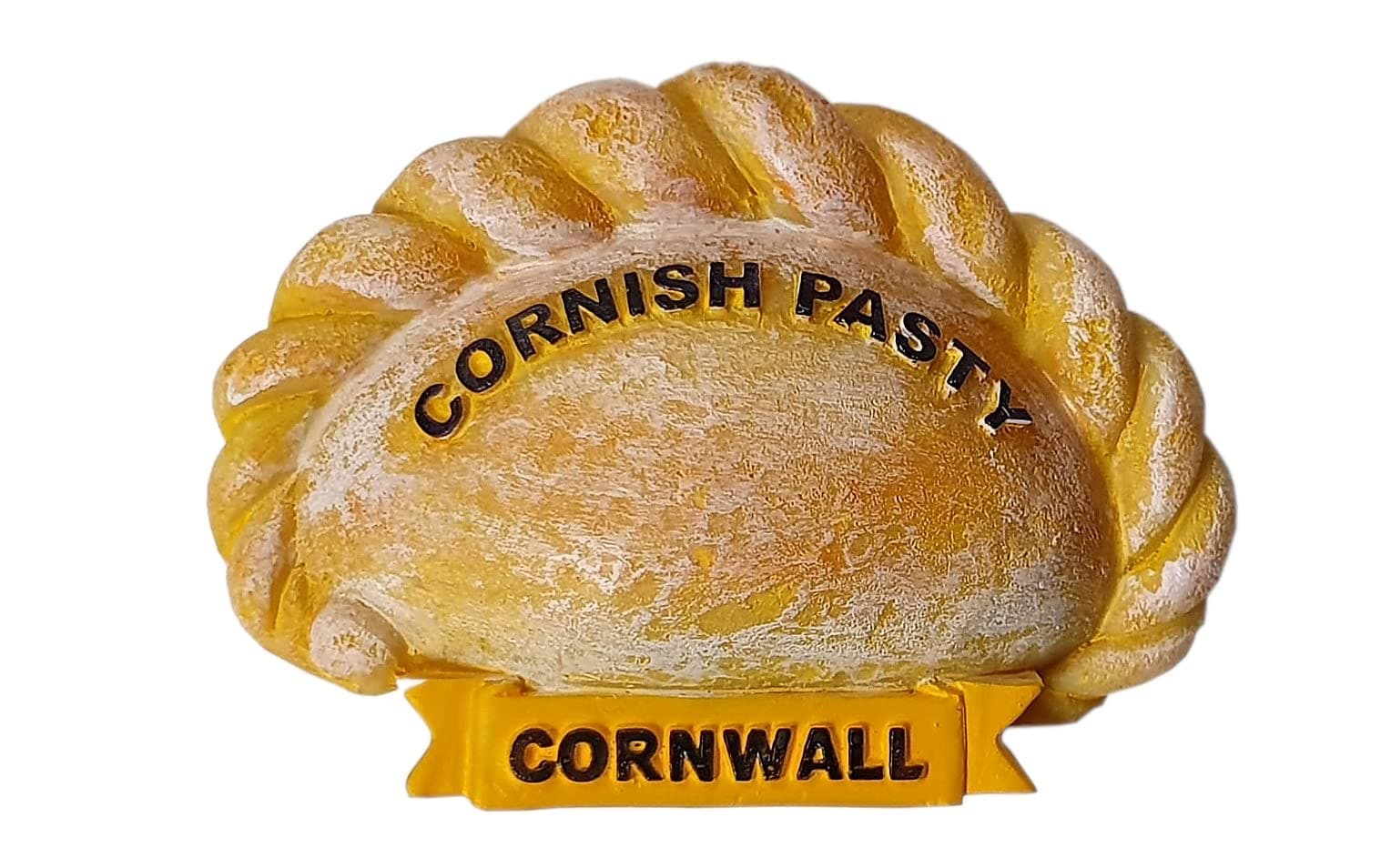 Thomas Benacci Cornish Pasty Fridge Magnet - British UK Cornwall England Pastry Dish Souvenir for Visitors of Portreath, Newquay, Looe, Tintagel or Truro