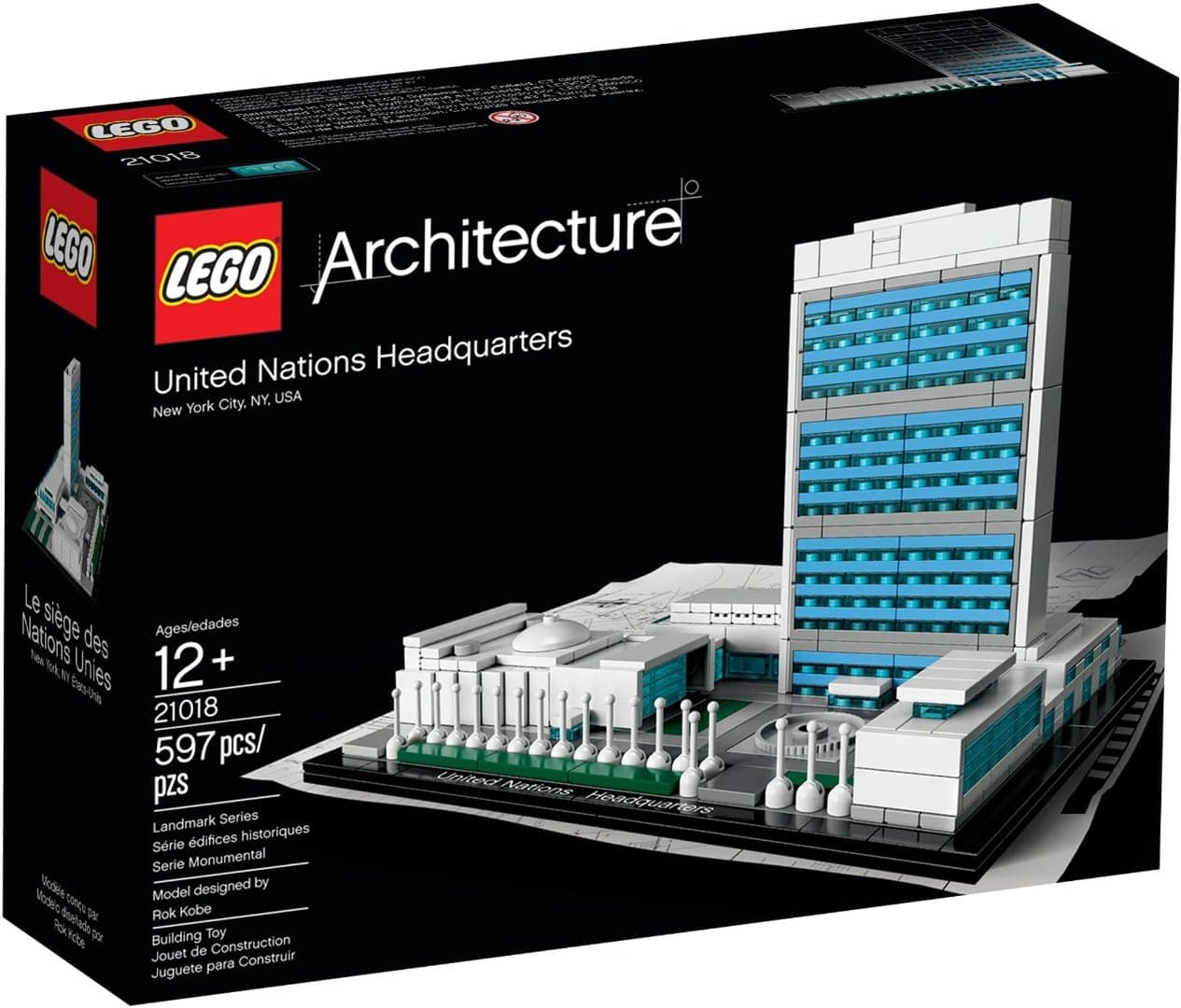 Architecture United Nations Headquarters Building Set