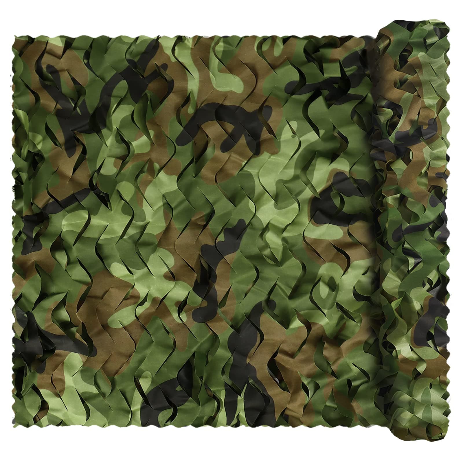 Camo Netting, Bulk Roll Camouflage Netting, Military Hunting Mesh Nets Free Cutting for Hunting Blind Sunshade Shooting Theme Party Decoration