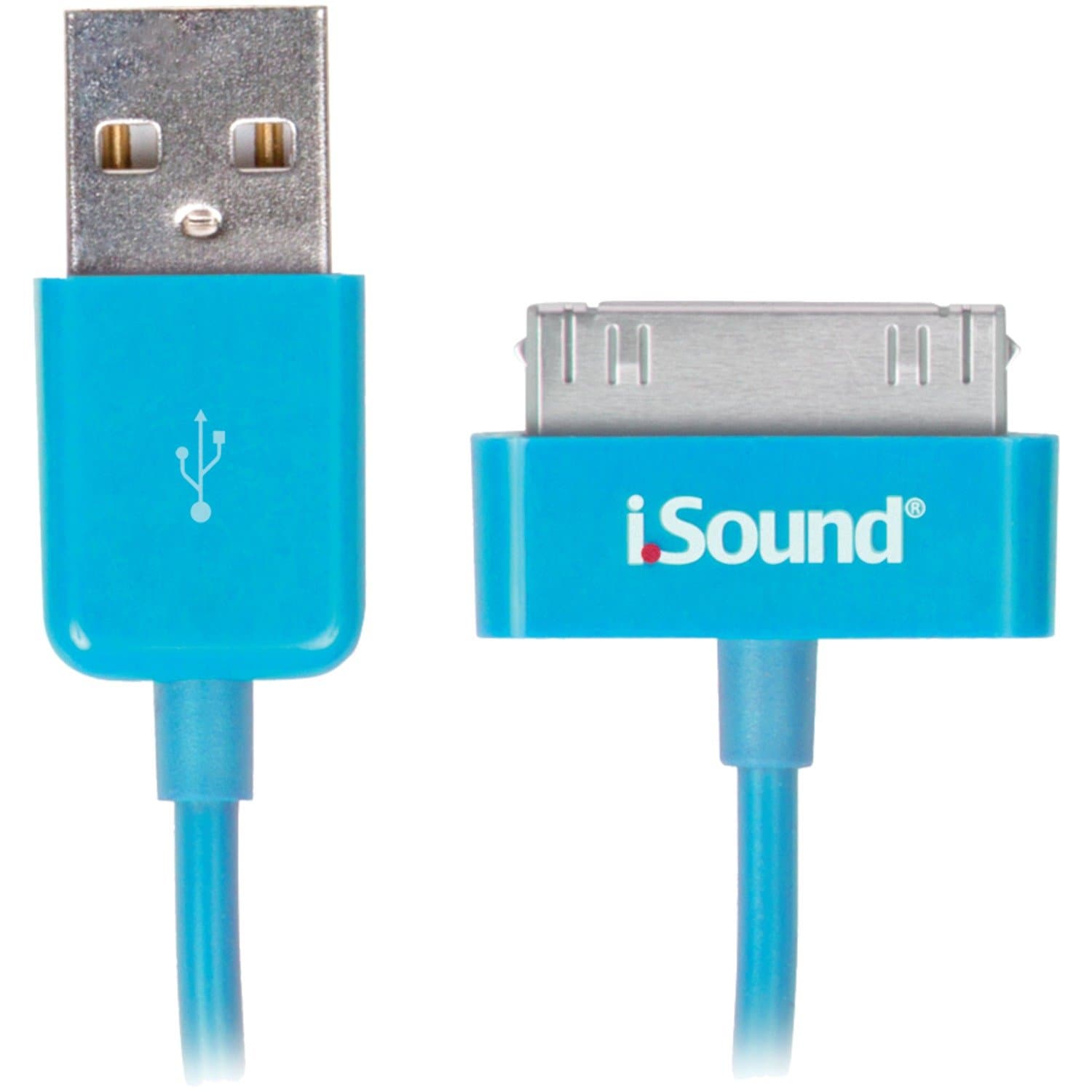 iSound 30 PIN USB Charge & Sync Cable for Apple products (blue)