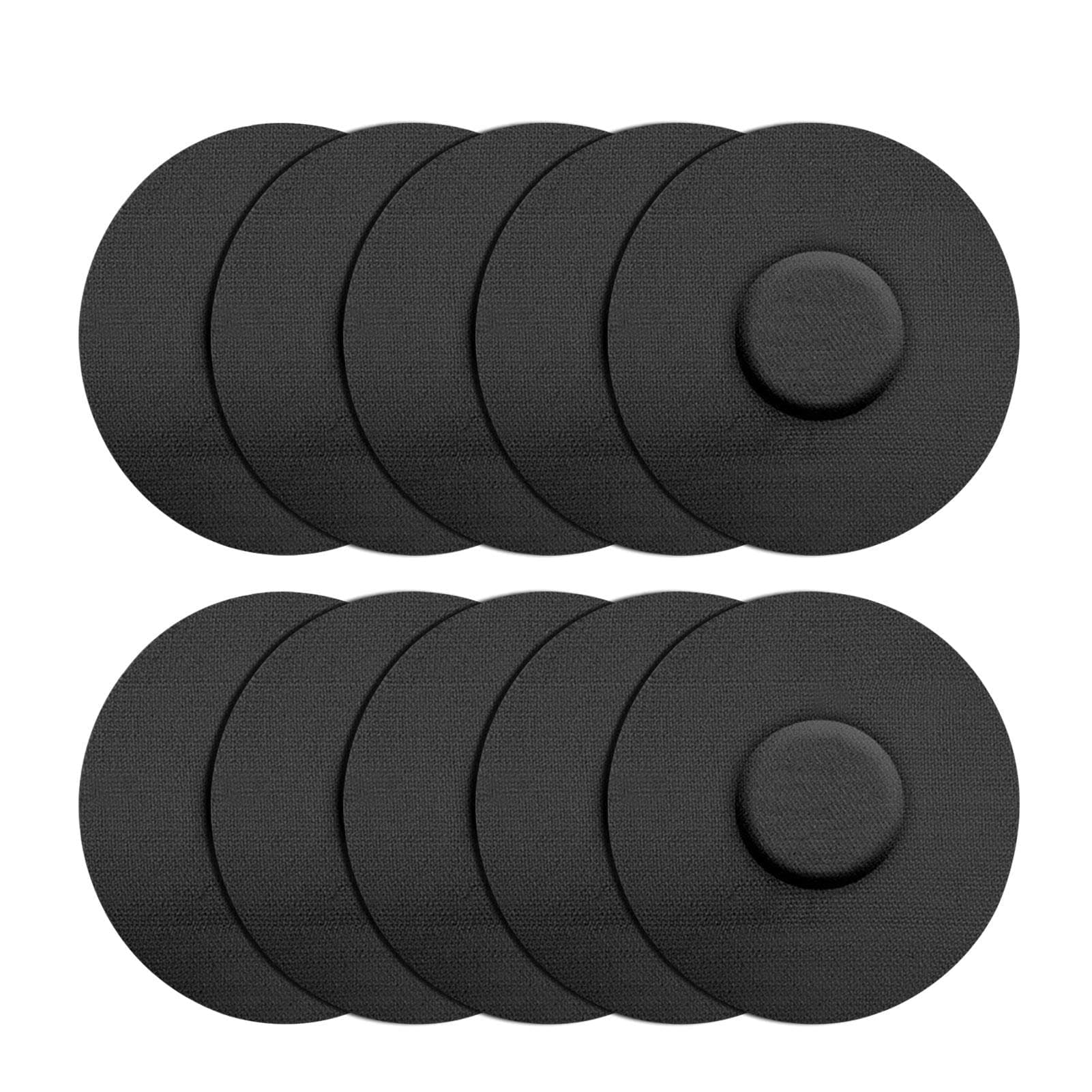 SBVSDB Freestyle Libre Sensor Covers 10Pcs Waterproof Liber Sensor Adhesive Patches Flesh Flexible Without Glue Self-Adhesive Sports Patch, Breathable Absorb Sweat Adhesive Patch(Skin Tone/Black)