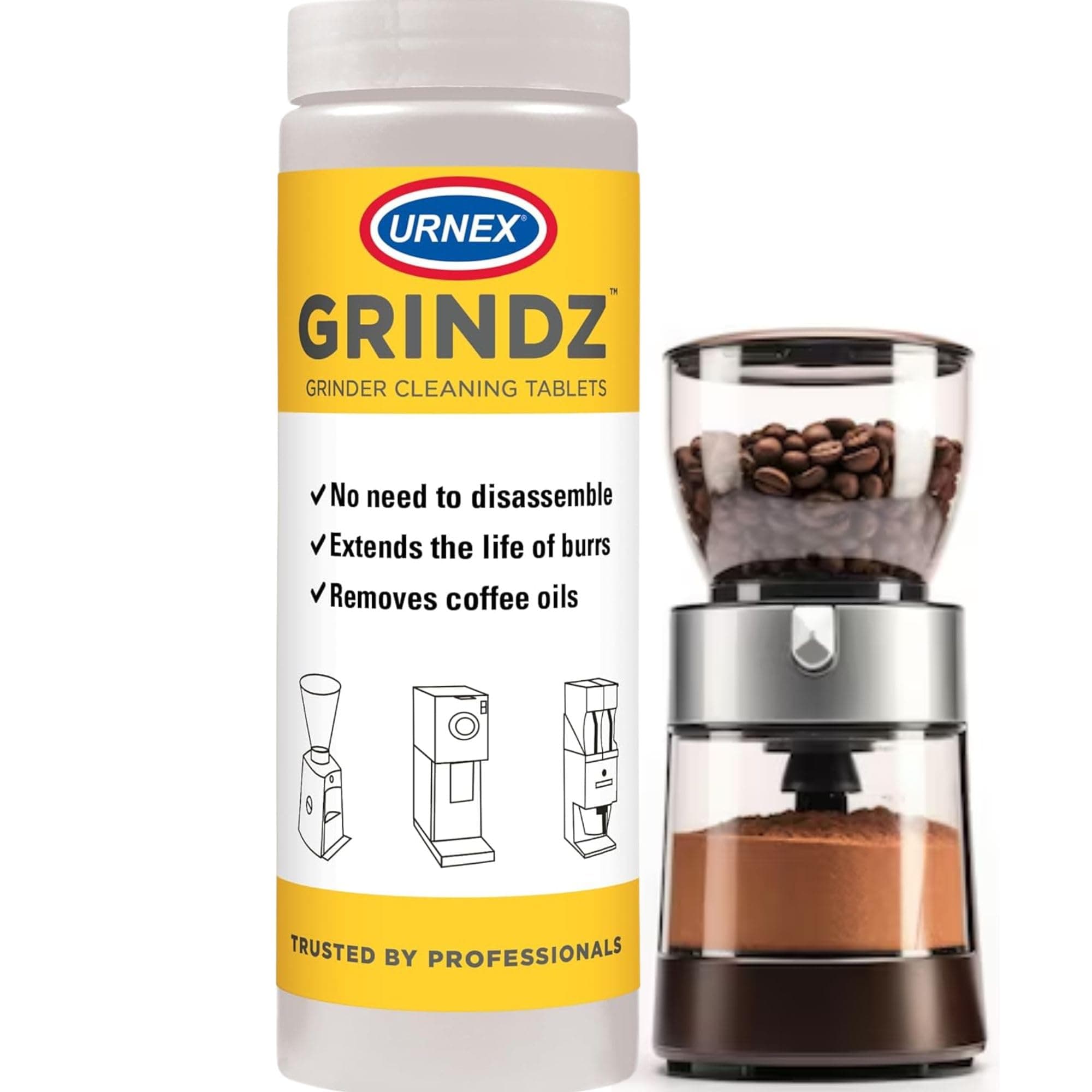 Urnex Grindz Grinder Cleaning Tablets
