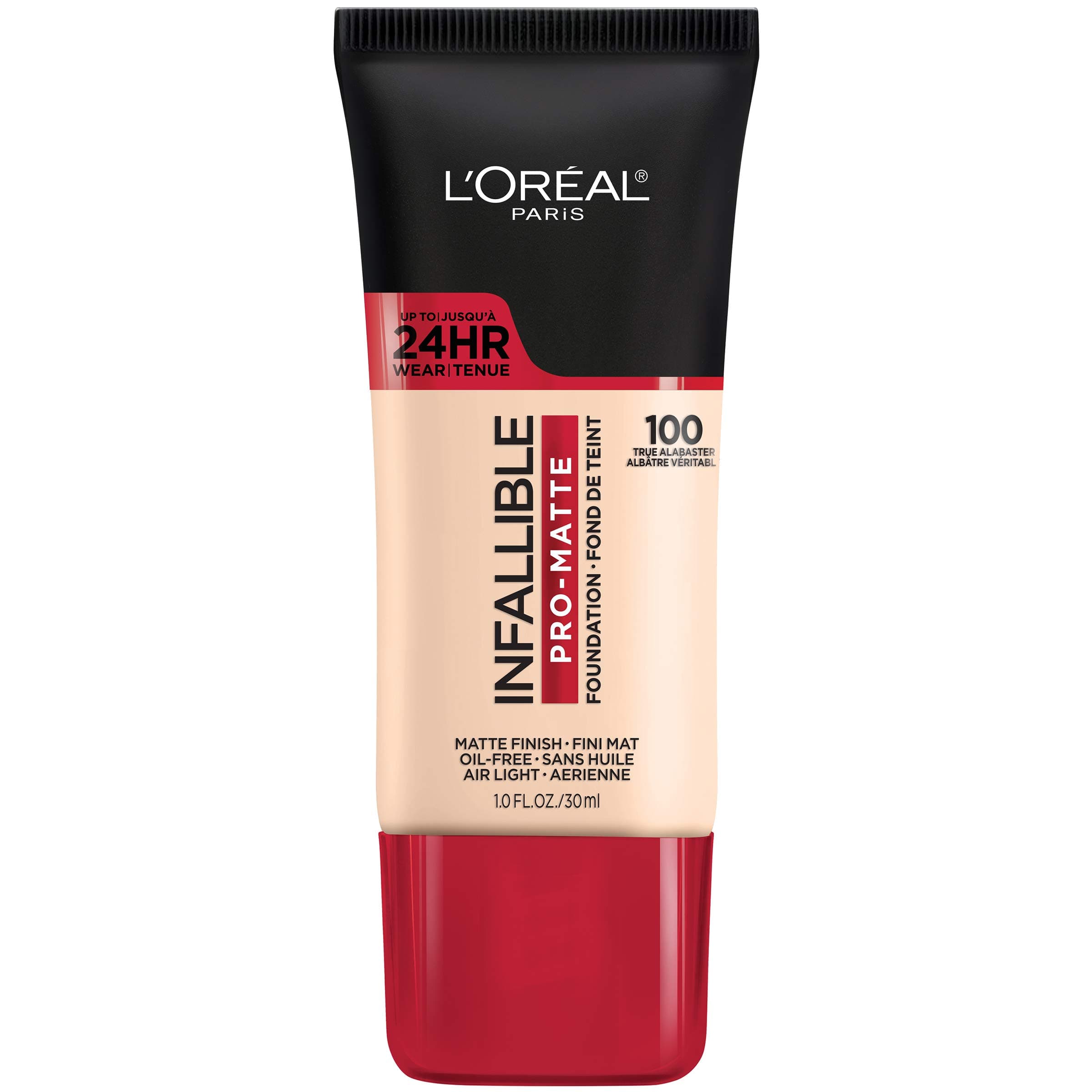 L’Oréal Paris L'Oreal Makeup Infallible Pro-Matte Liquid Longwear Foundation, True Alabaster 100, 1 fl; oz.