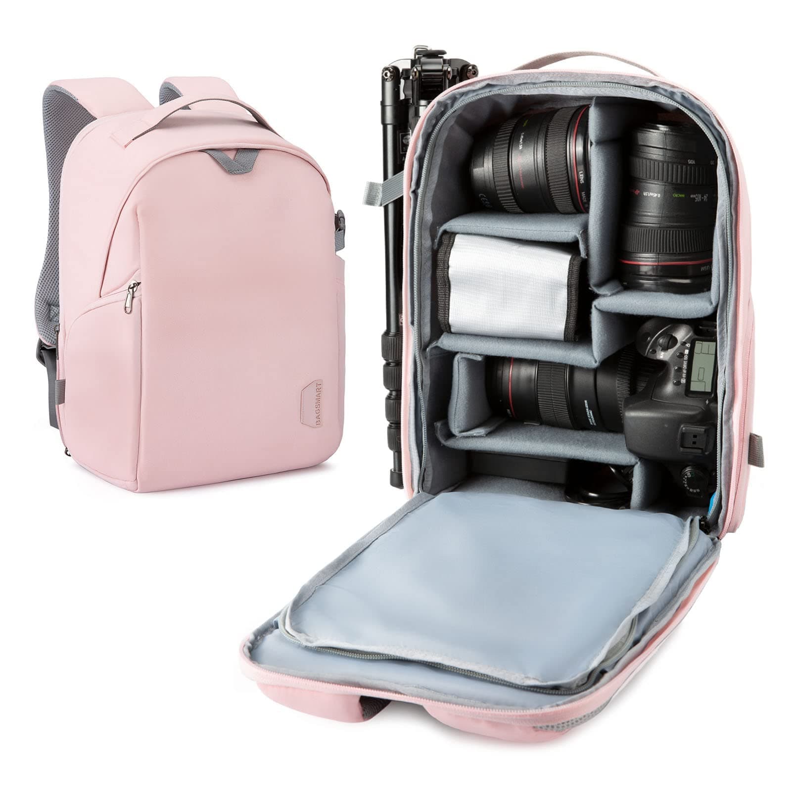 Camera Backpack, DSLR SLR Camera Bag Backpack Fits 15.6 Inch Laptop