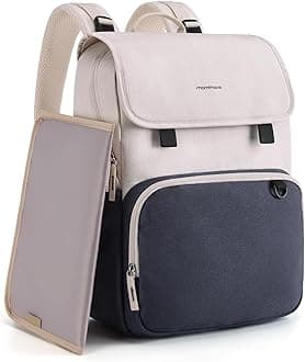 mommore Diaper Bag Backpack with Changing Pad for Travel Outdoors