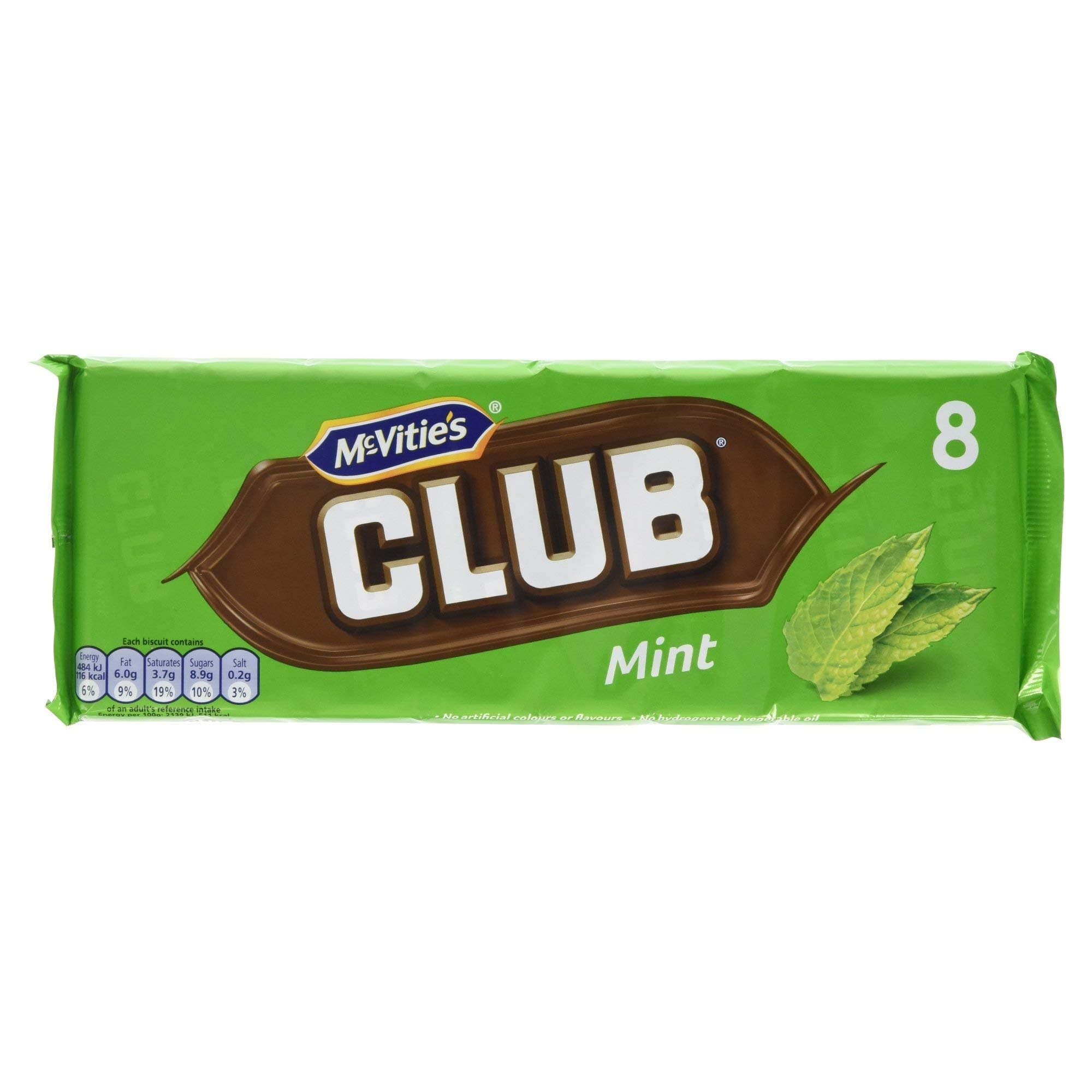 Club Biscuits Mint 8 Pack 195g