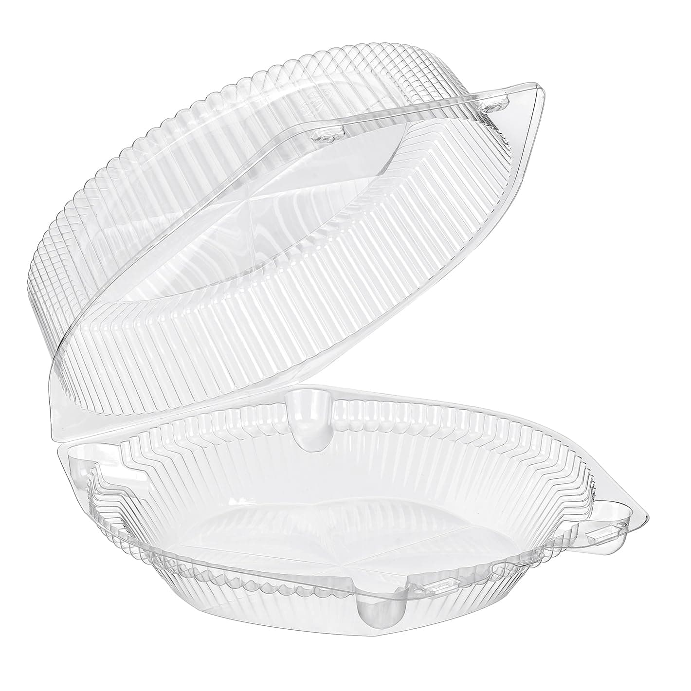 Inline Plastics 9" Clear Clamshell Pie Container - High Dome Pie Container with Lid - Made with 10% Post-Consumer Recycled PET With SureLock Security - Ideal for Pies, Tarts, Quiche - CPC-119