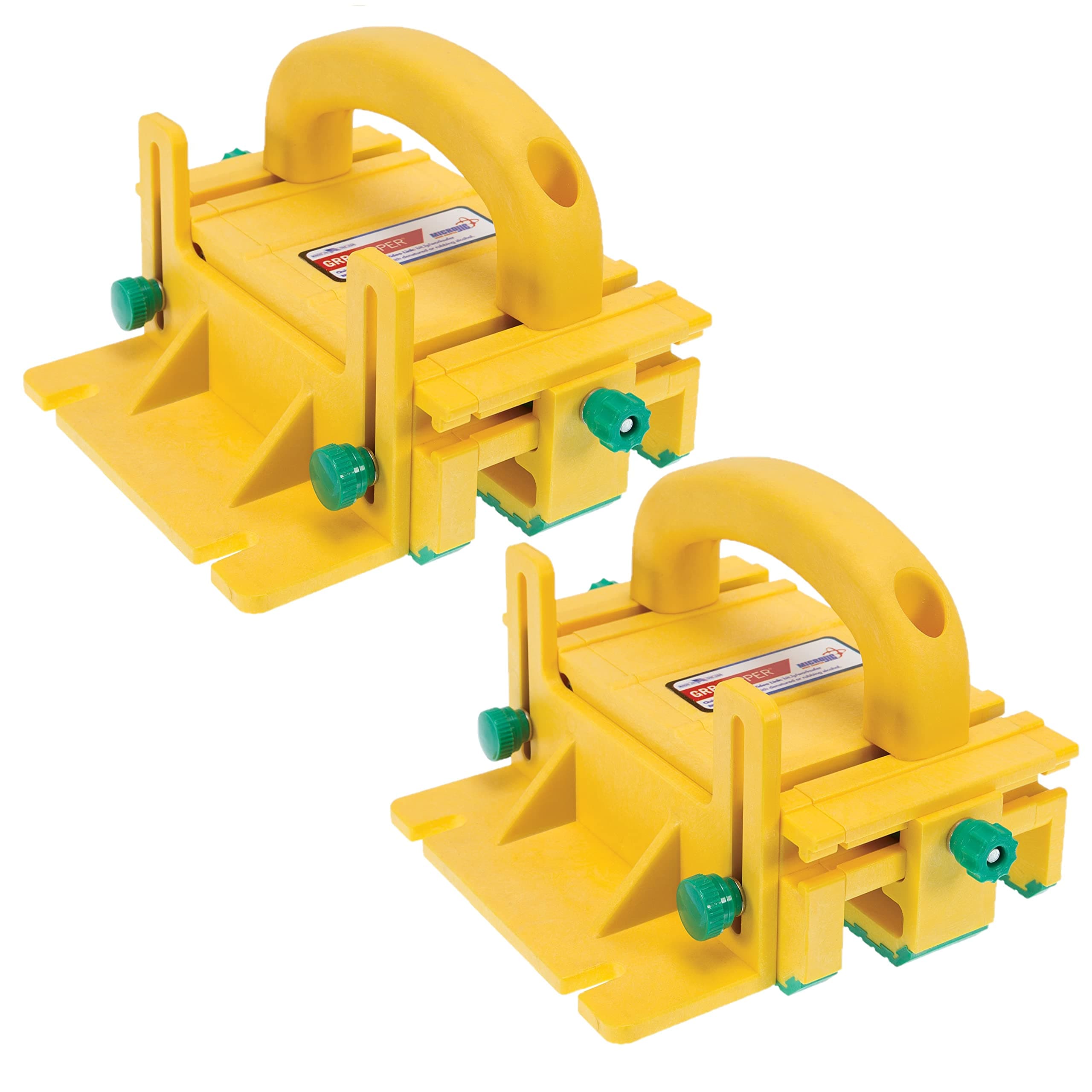 GRR-RIPPER GR-100 3D Adjustable Table Saw Pushblock, 2-Pack, Yellow