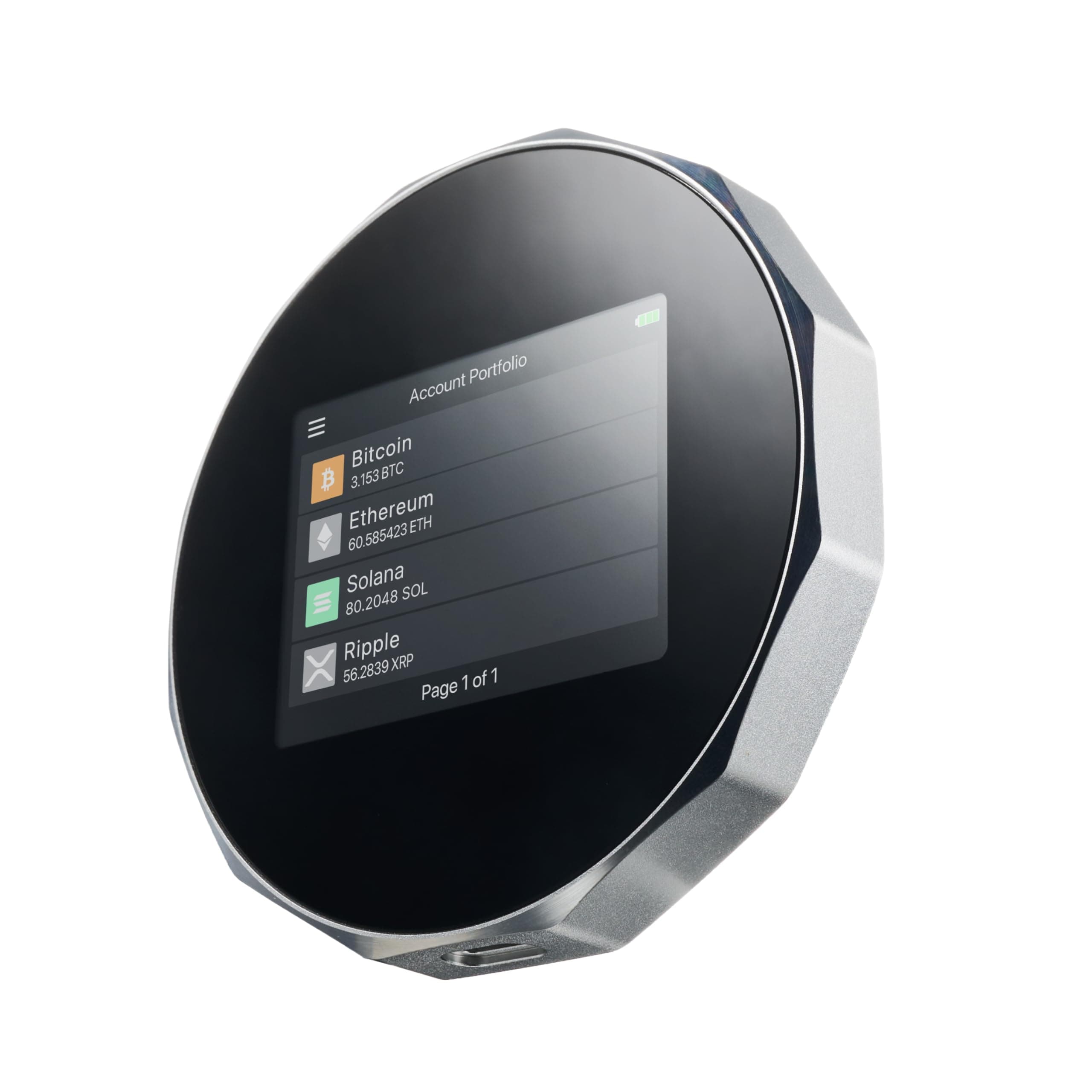 V20 - Most Secure Crypto Hardware Wallet w/ Bluetooth - Large Touchscreen - Easily Manage your Bitcoin, Ethereum, Ripple, BTC, ETH, LTC, BCH, DGB, Dash, BNB, DOGE, XLM and more