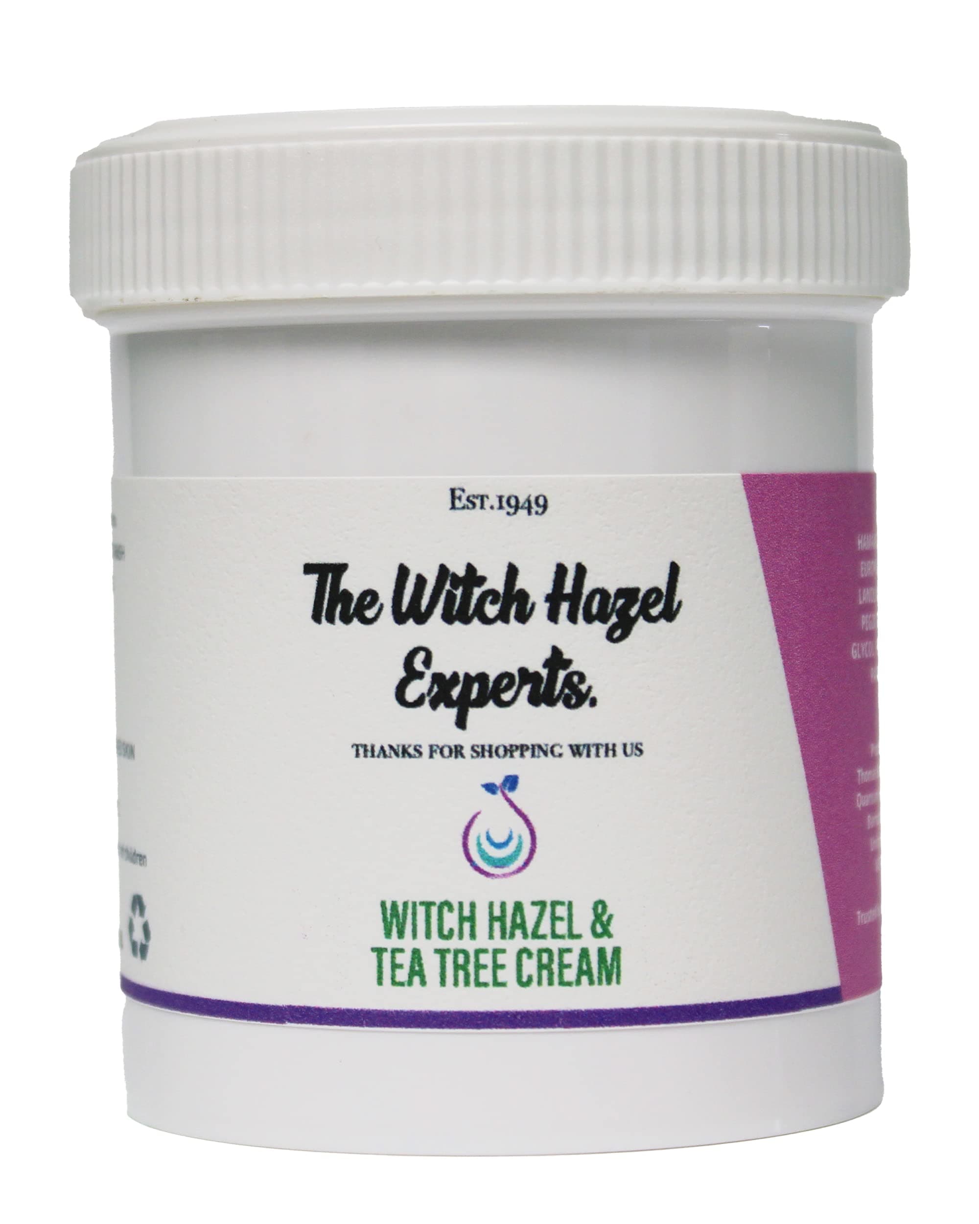 The Witch Hazel Experts | Tea Tree & Witch Hazel Cream 200g | Calm Irritated Skin & Rashes