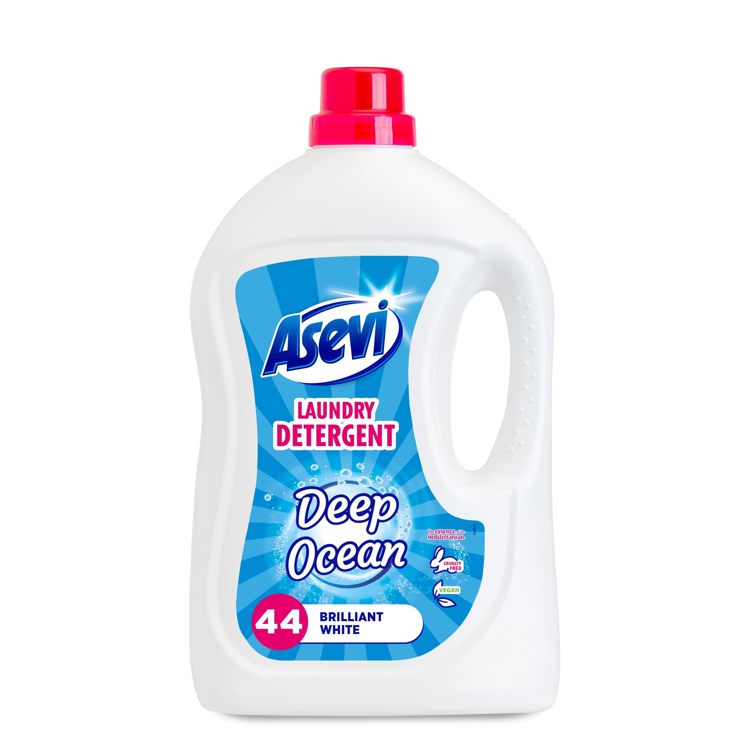 Asevi Laundry Detergent, Washing Liquid Detergent, Laundry Cleanser, 2376ML, 44 Washes, Deep Ocean